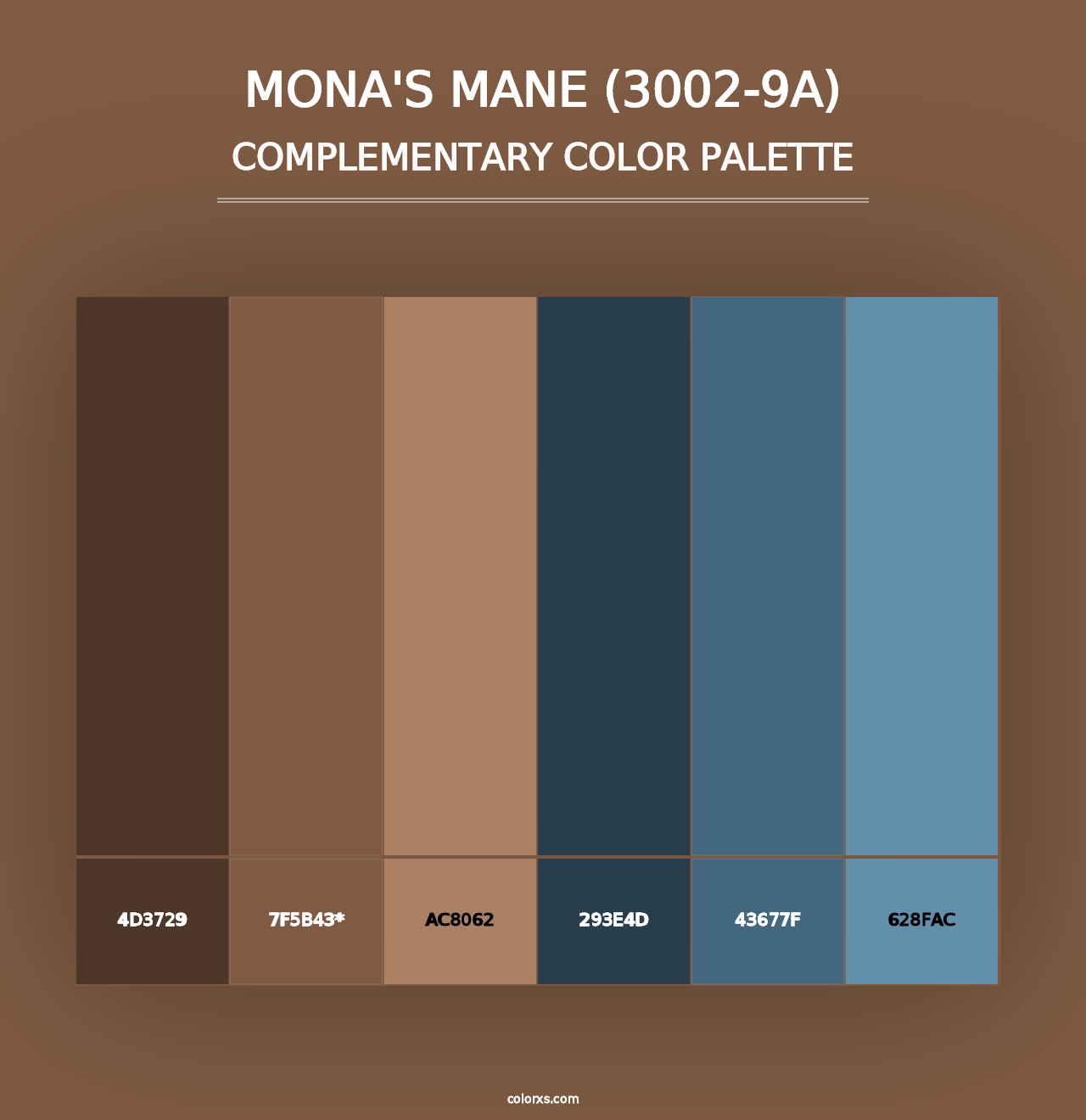 Mona's Mane (3002-9A) - Complementary Color Palette