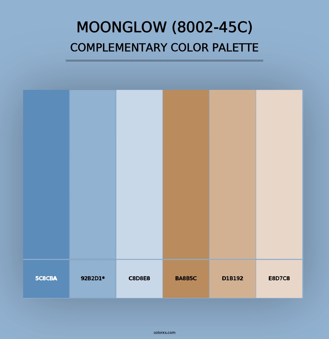 Moonglow (8002-45C) - Complementary Color Palette