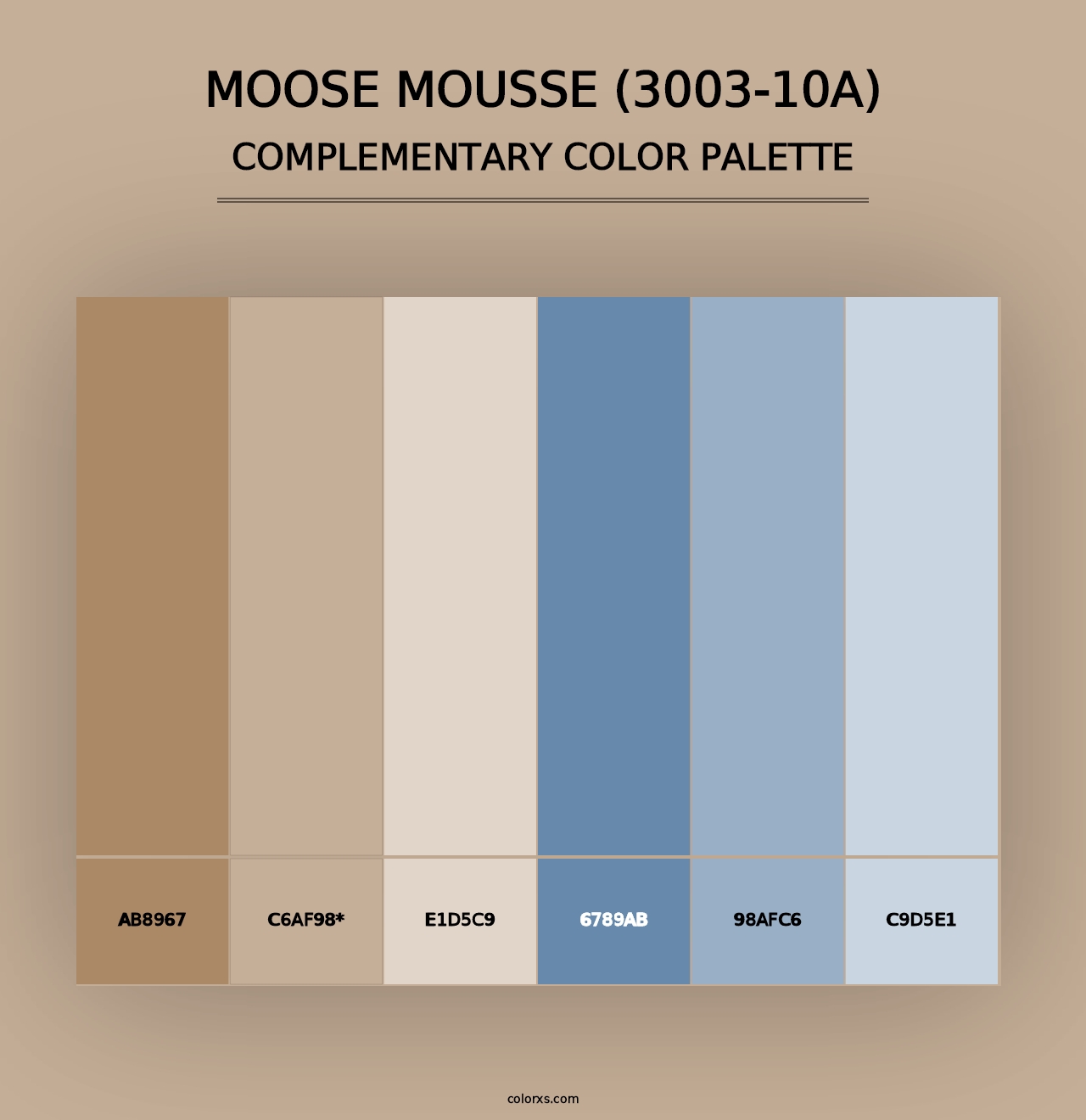 Moose Mousse (3003-10A) - Complementary Color Palette