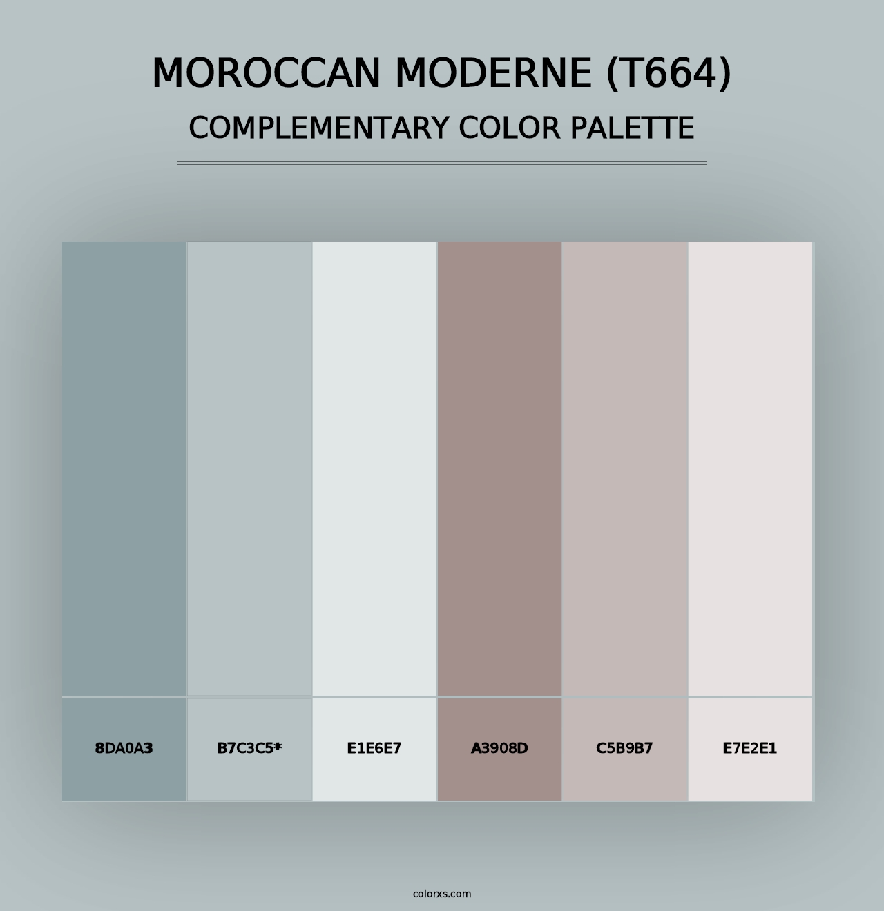 Moroccan Moderne (T664) - Complementary Color Palette