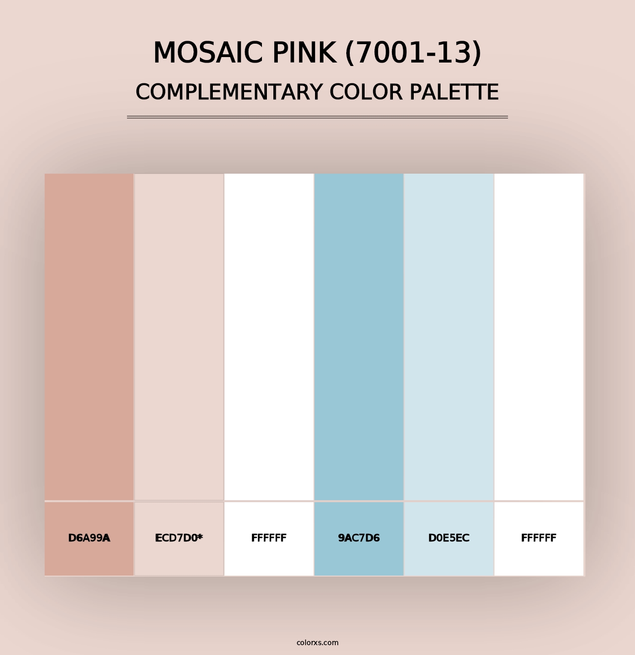 Mosaic Pink (7001-13) - Complementary Color Palette