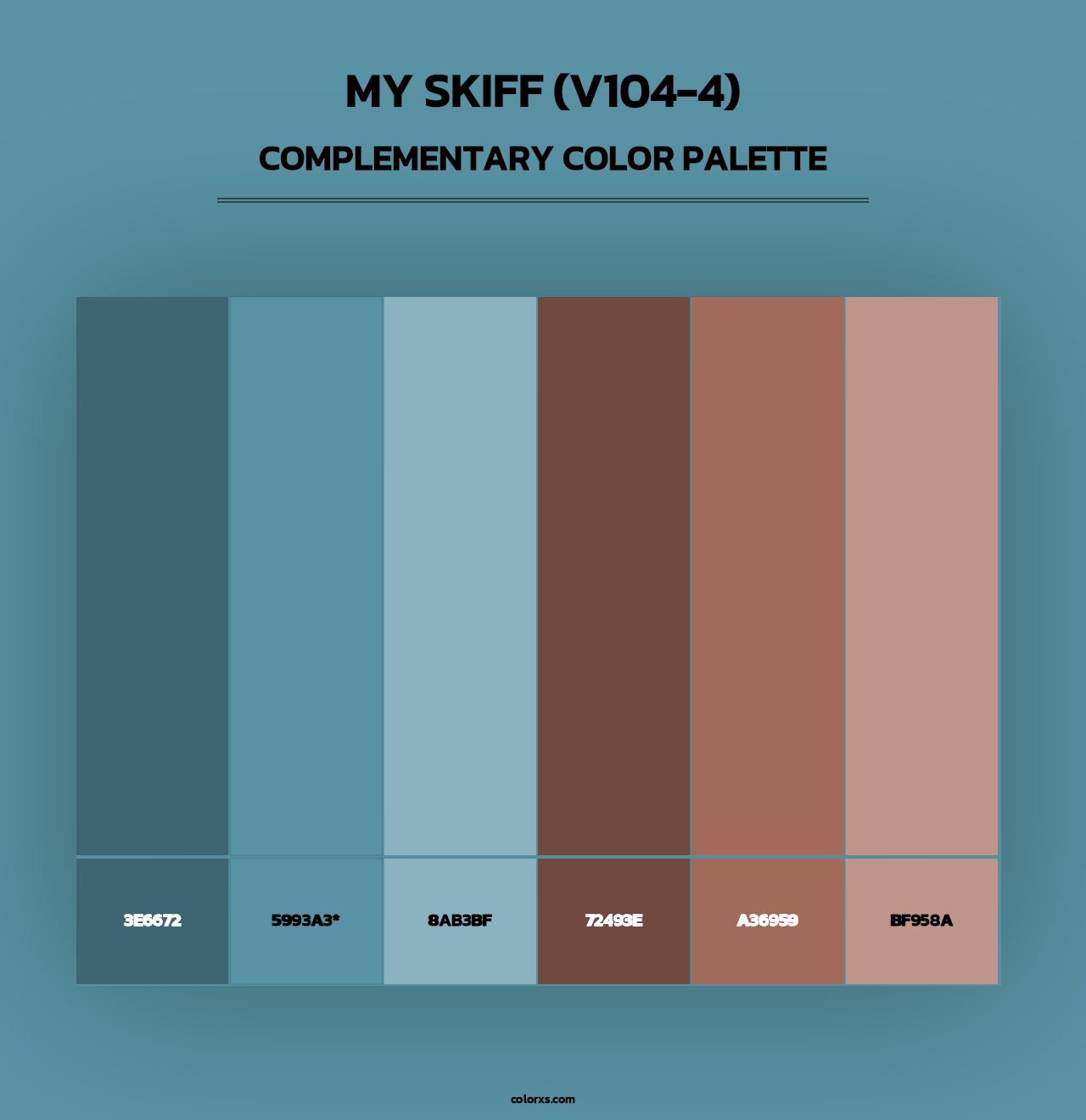 My Skiff (V104-4) - Complementary Color Palette