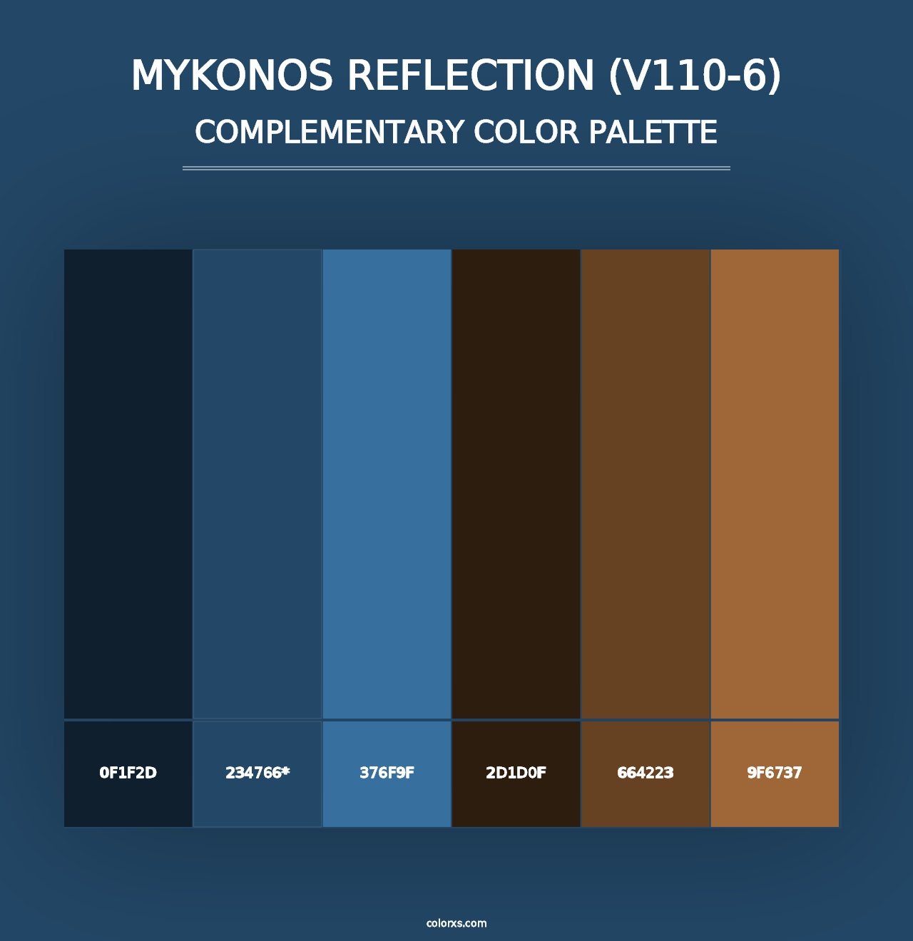 Mykonos Reflection (V110-6) - Complementary Color Palette