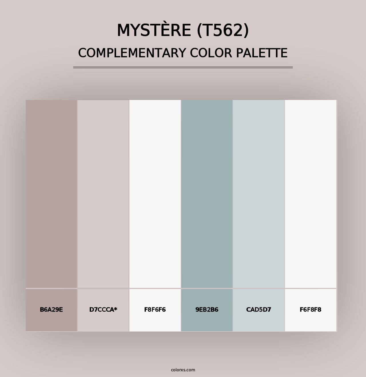 Mystère (T562) - Complementary Color Palette