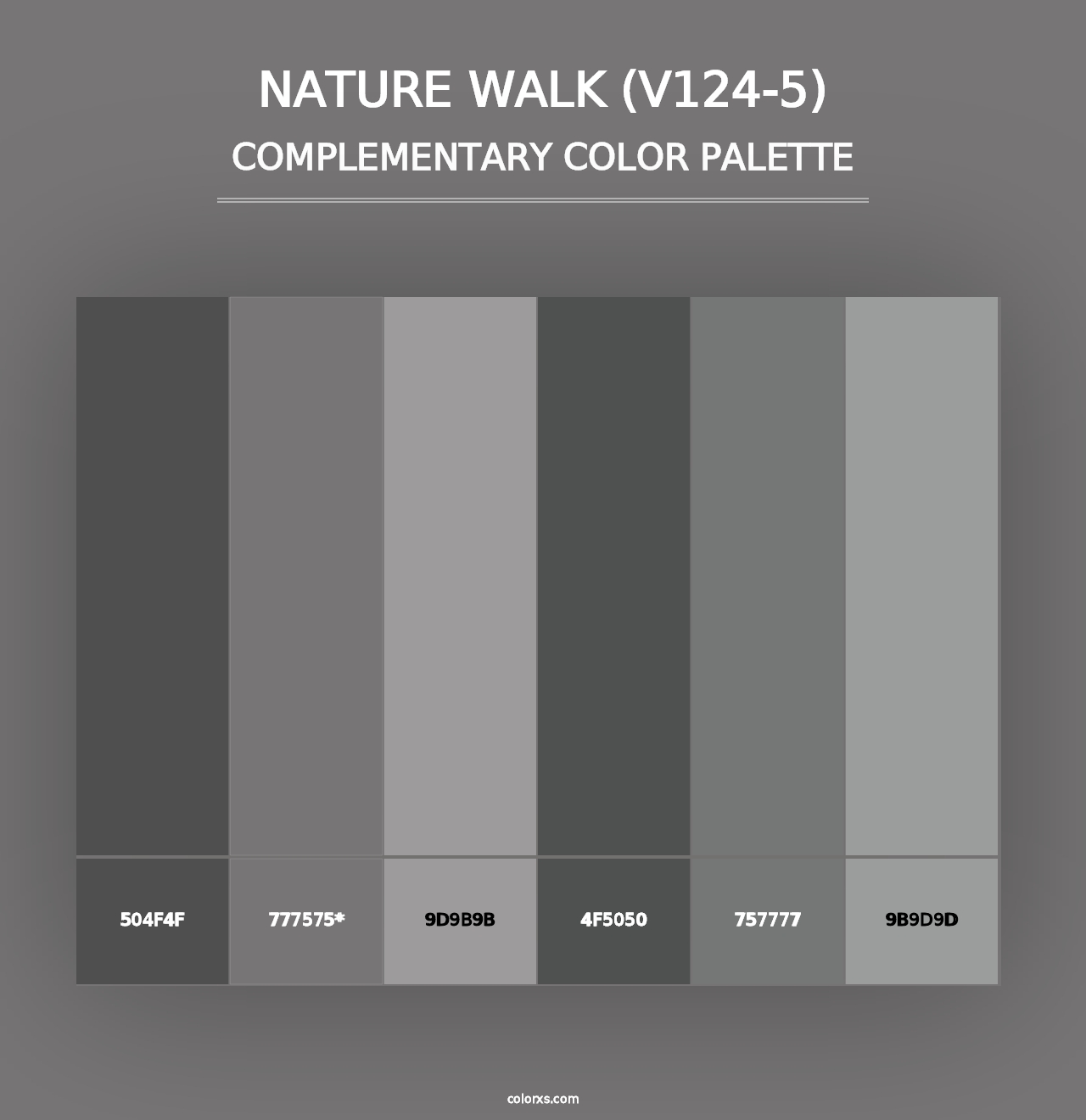 Nature Walk (V124-5) - Complementary Color Palette