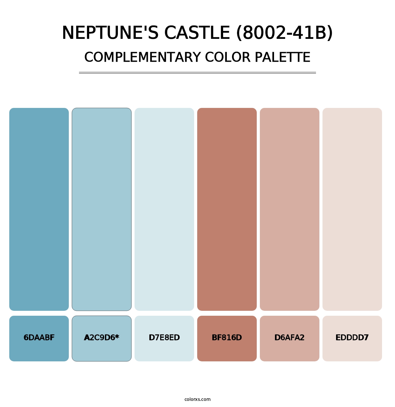 Neptune's Castle (8002-41B) - Complementary Color Palette