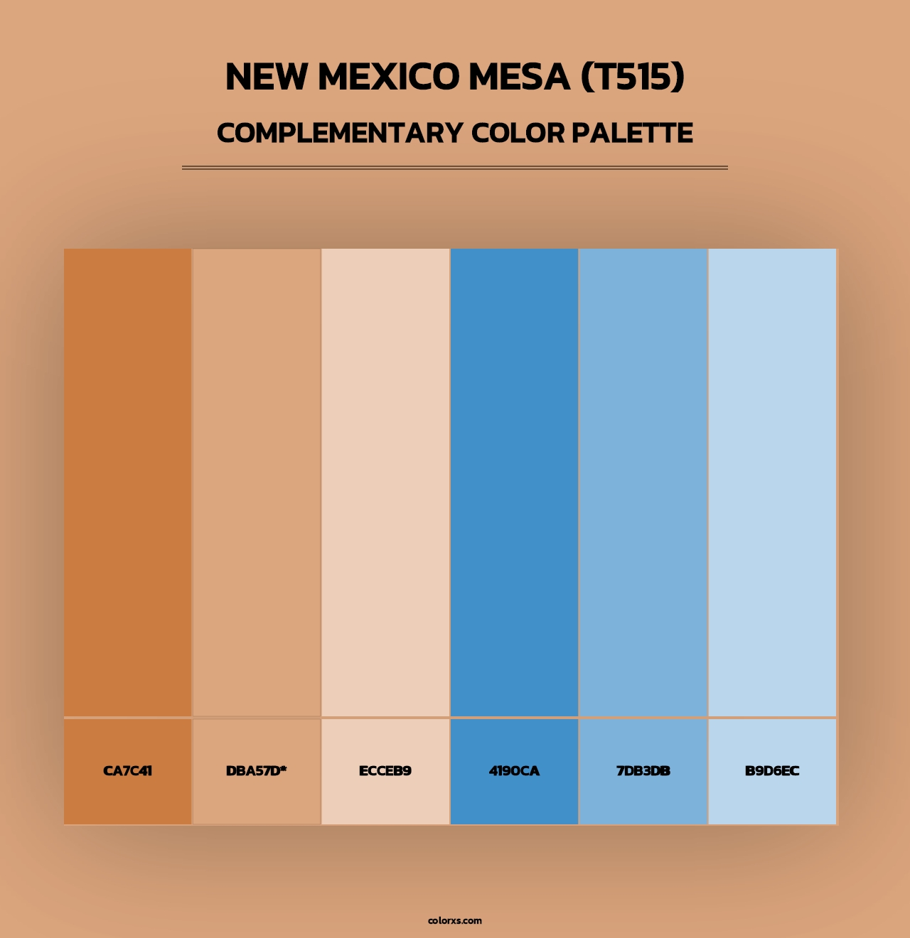 New Mexico Mesa (T515) - Complementary Color Palette