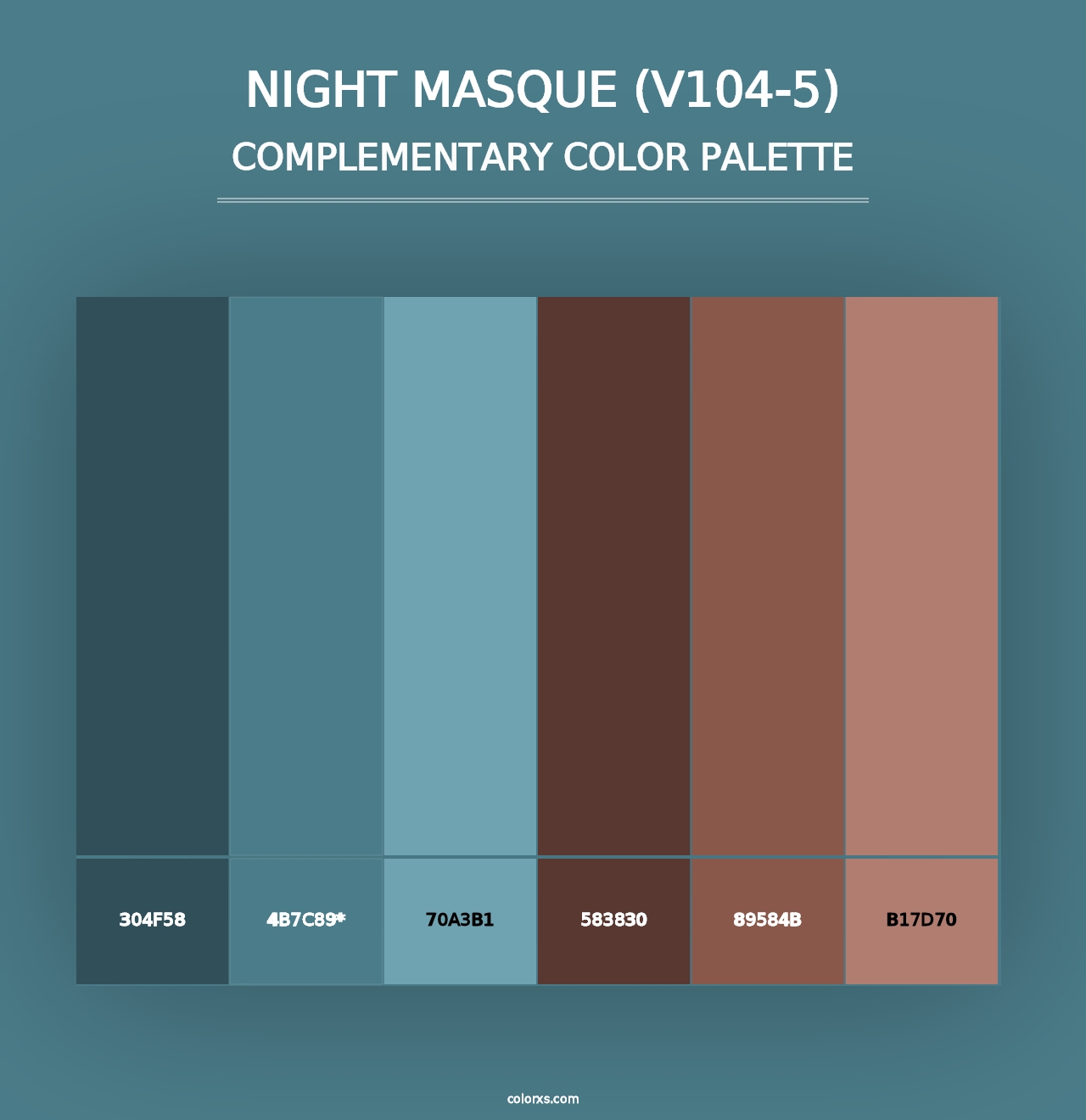 Night Masque (V104-5) - Complementary Color Palette