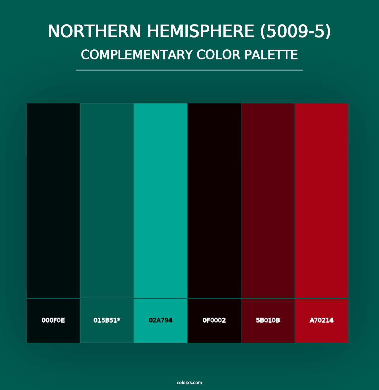 Northern Hemisphere (5009-5) - Complementary Color Palette