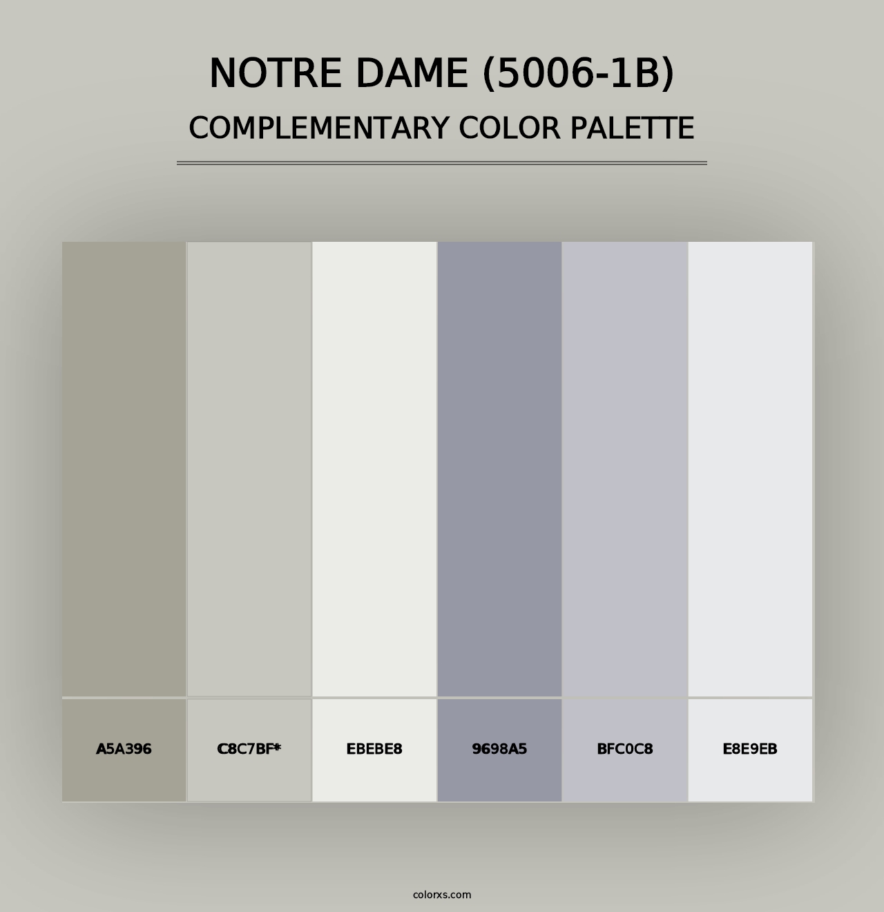 Notre Dame (5006-1B) - Complementary Color Palette