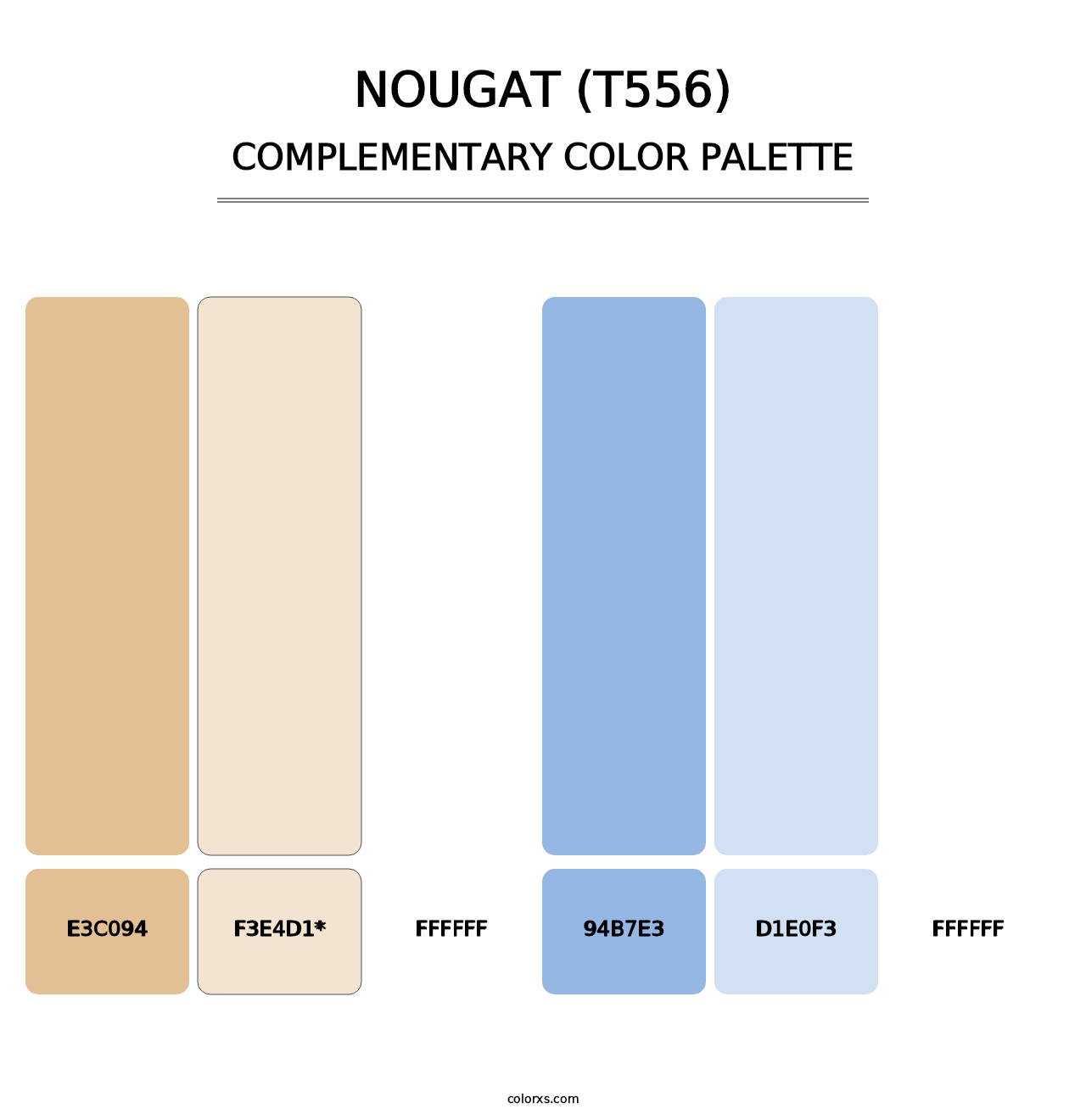 Nougat (T556) - Complementary Color Palette