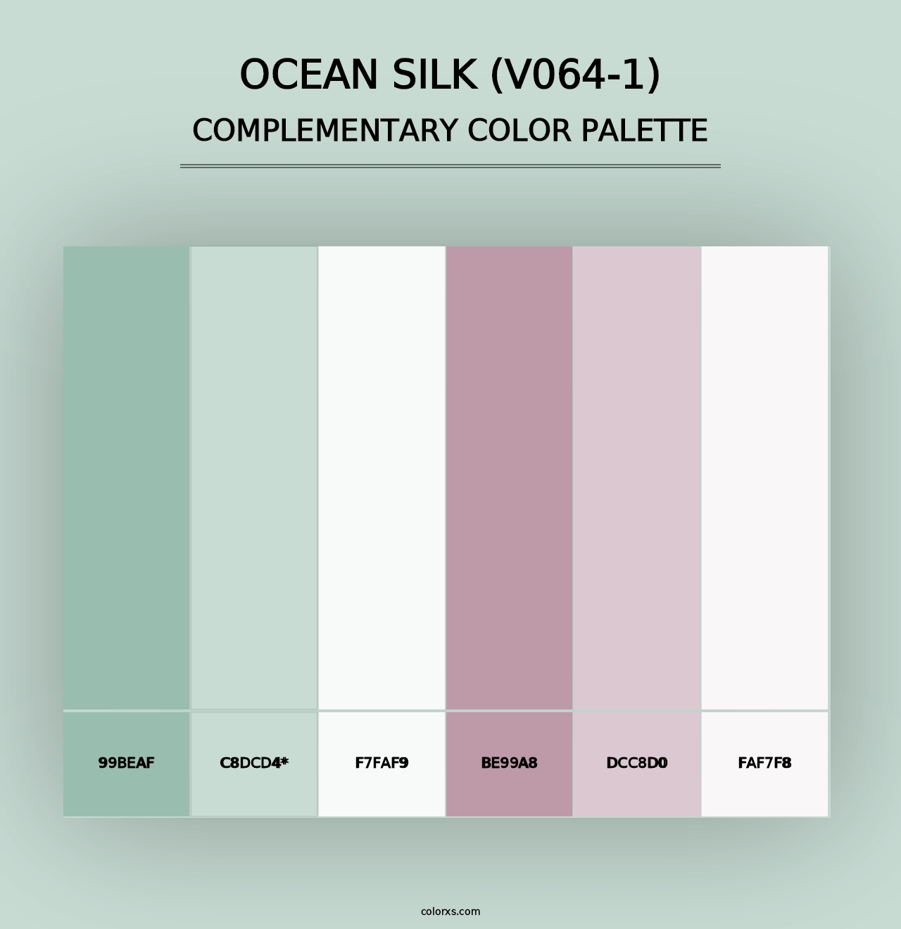 Ocean Silk (V064-1) - Complementary Color Palette