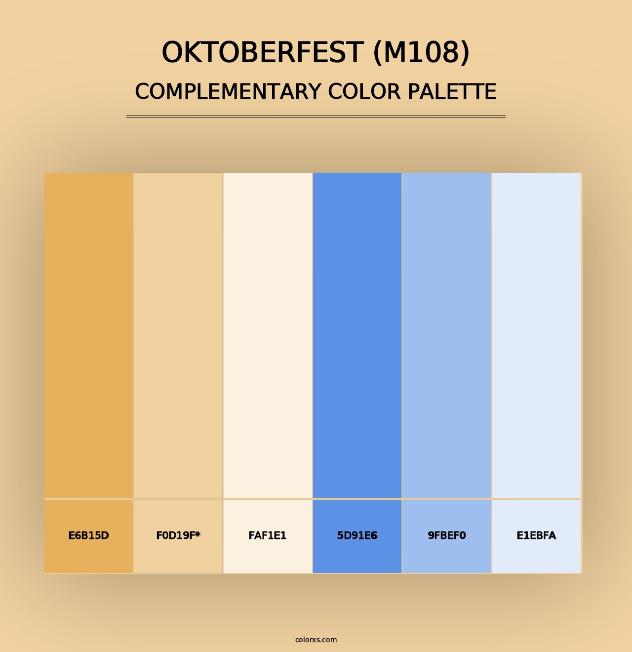 Oktoberfest (M108) - Complementary Color Palette