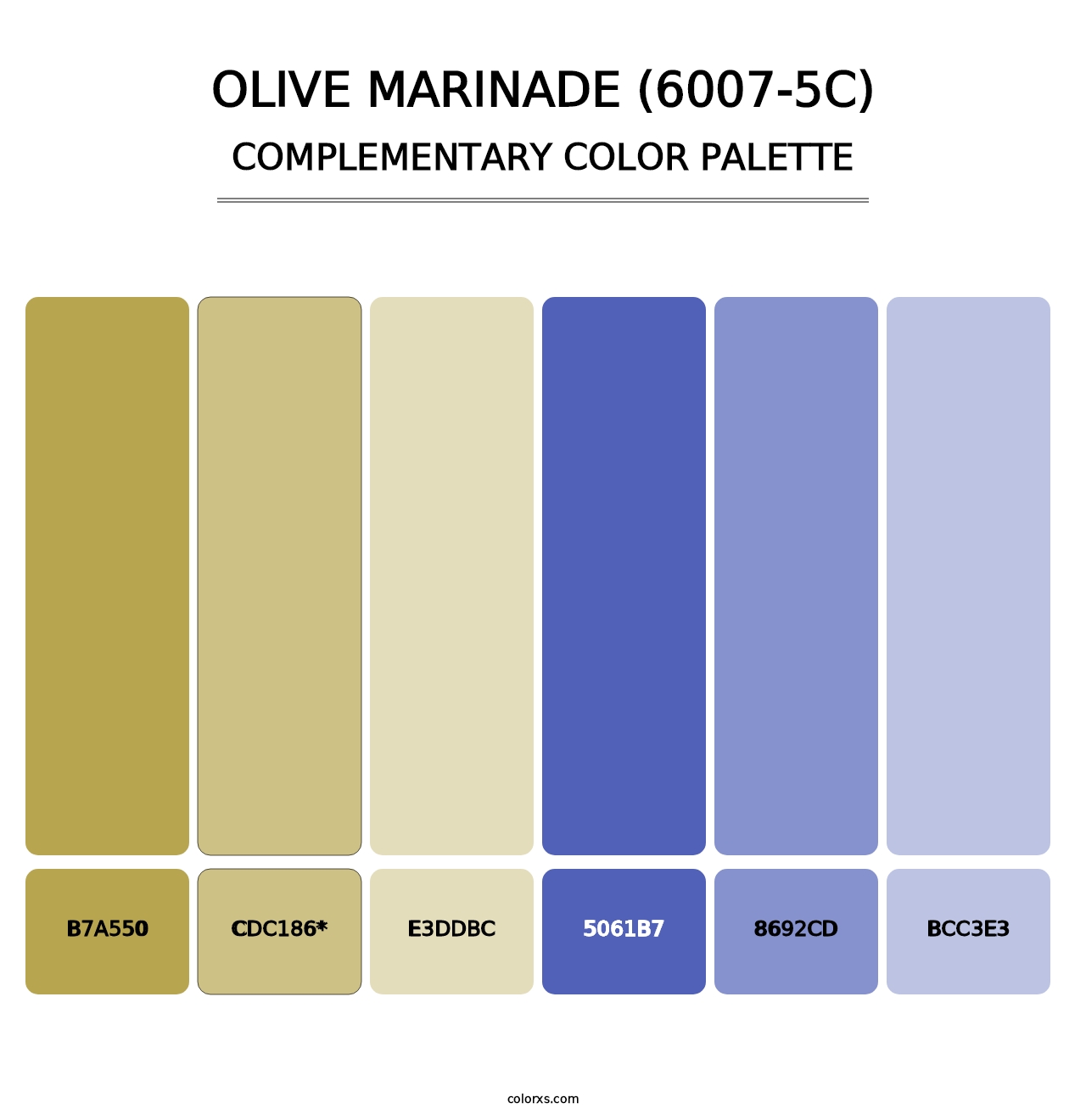 Olive Marinade (6007-5C) - Complementary Color Palette