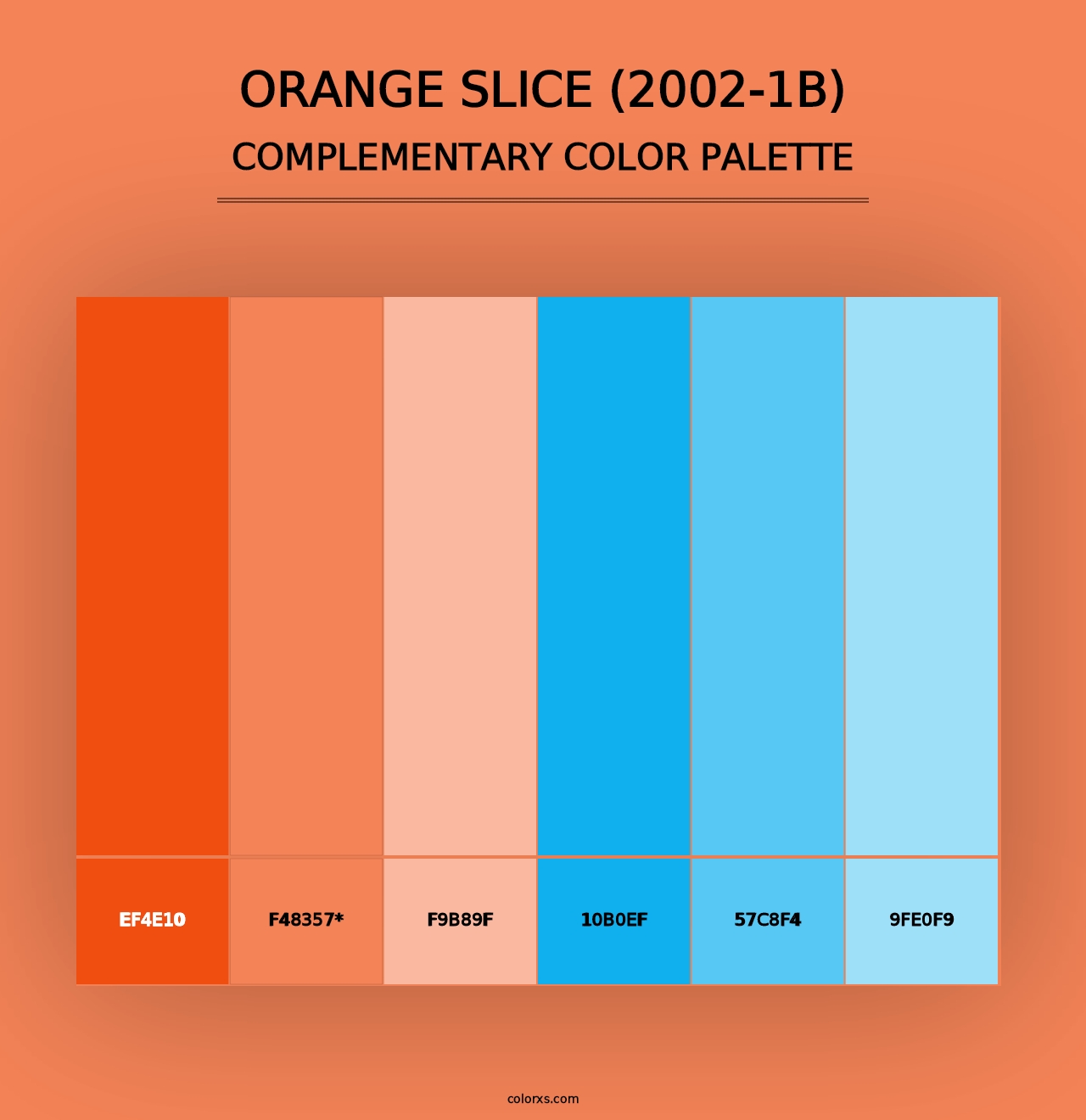 Orange Slice (2002-1B) - Complementary Color Palette