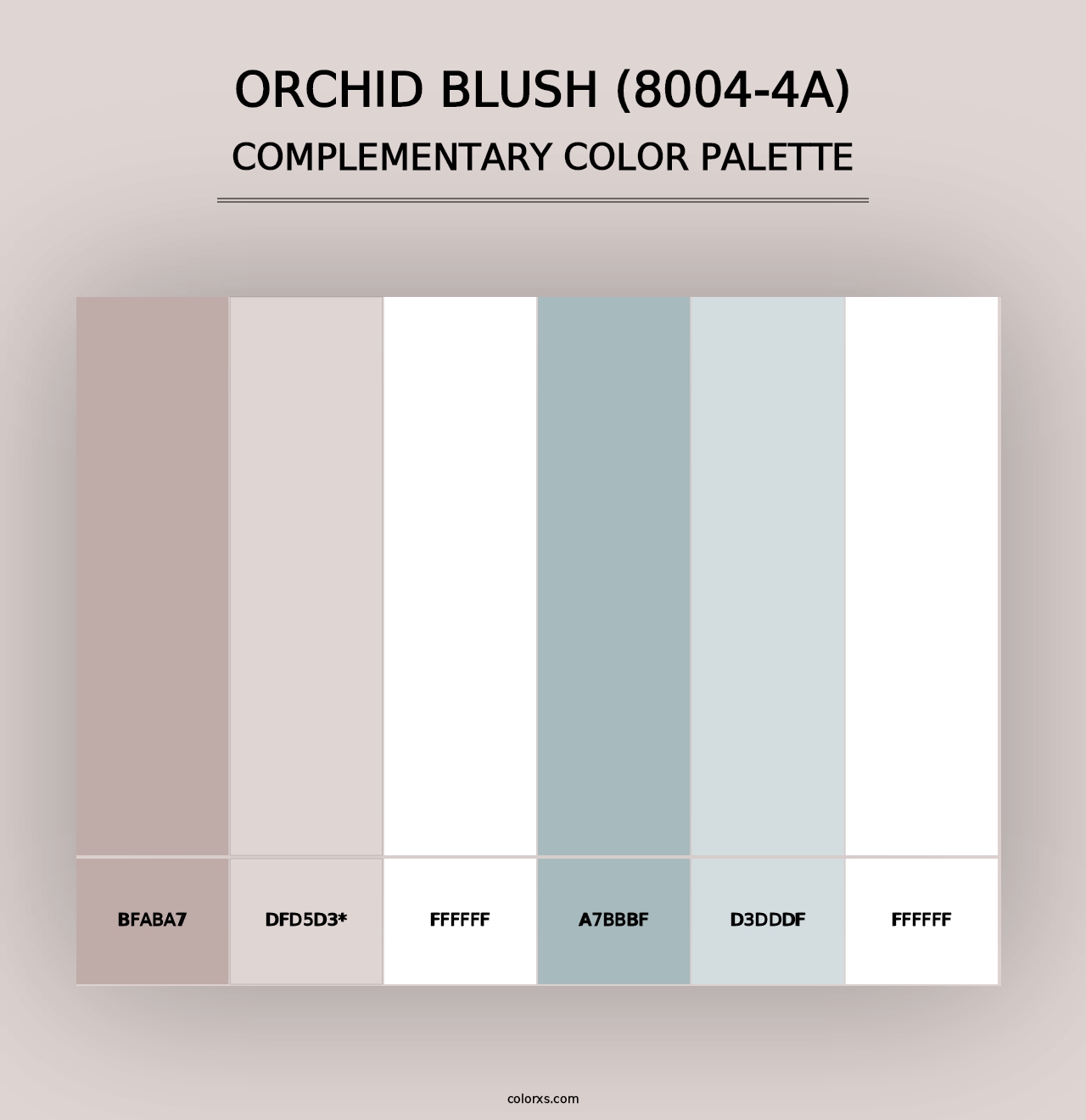 Orchid Blush (8004-4A) - Complementary Color Palette