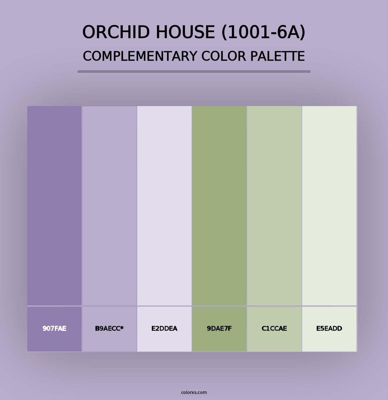 Orchid House (1001-6A) - Complementary Color Palette