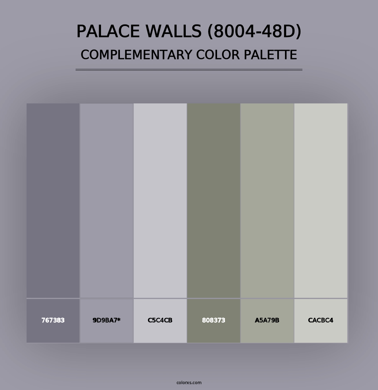 Palace Walls (8004-48D) - Complementary Color Palette