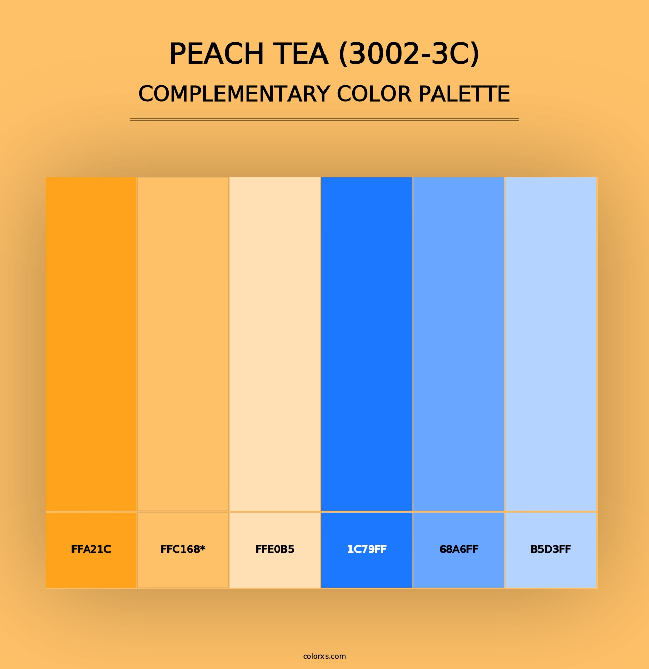 Peach Tea (3002-3C) - Complementary Color Palette