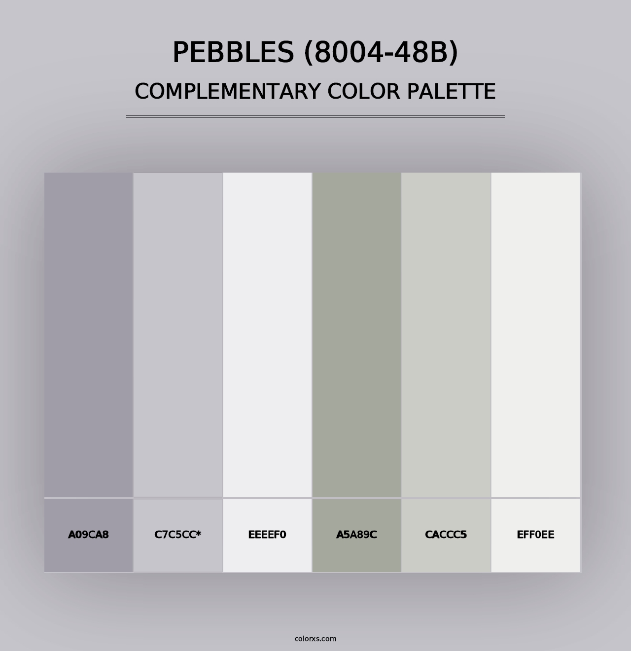 Pebbles (8004-48B) - Complementary Color Palette