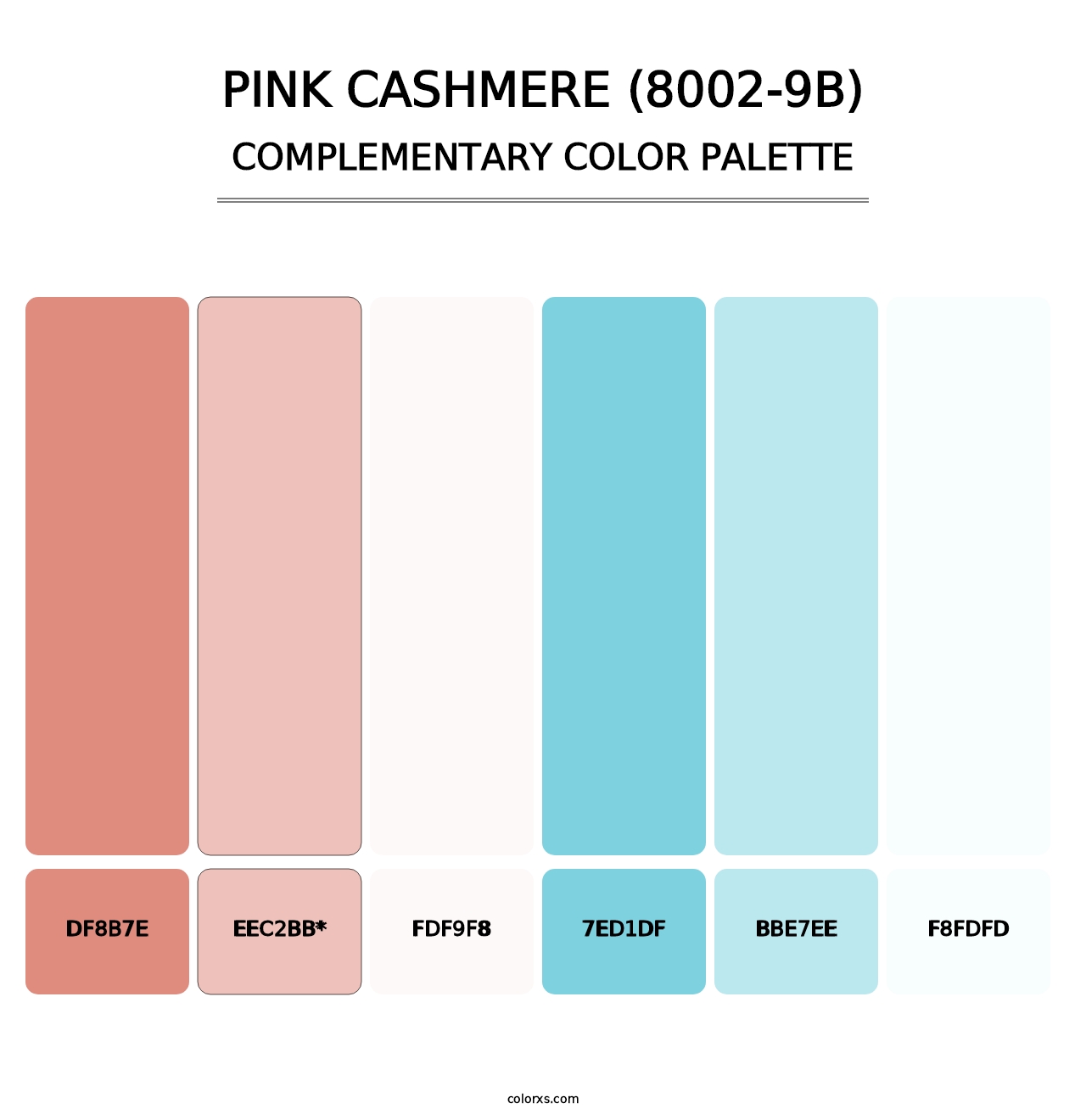 Pink Cashmere (8002-9B) - Complementary Color Palette