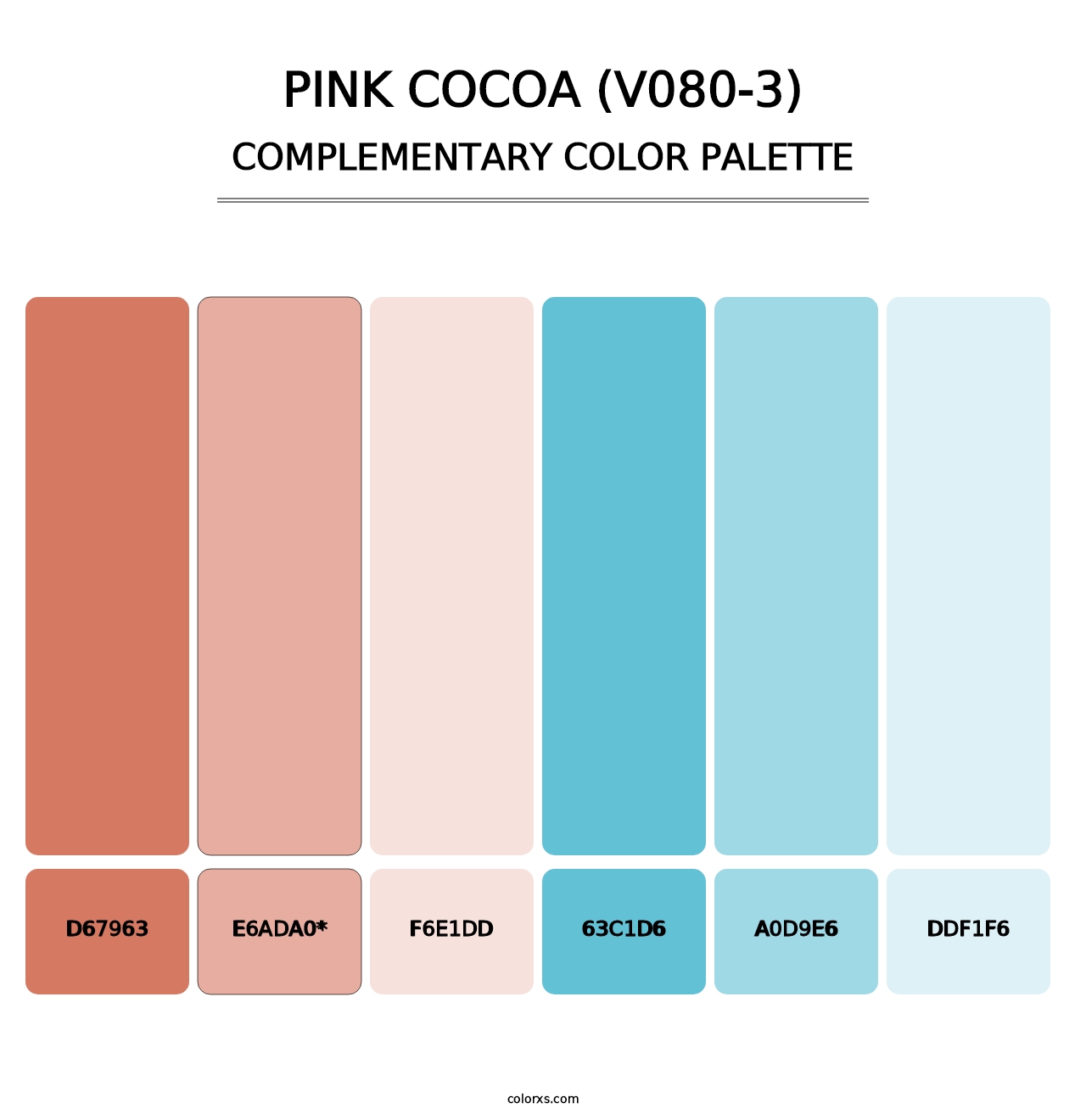 Pink Cocoa (V080-3) - Complementary Color Palette