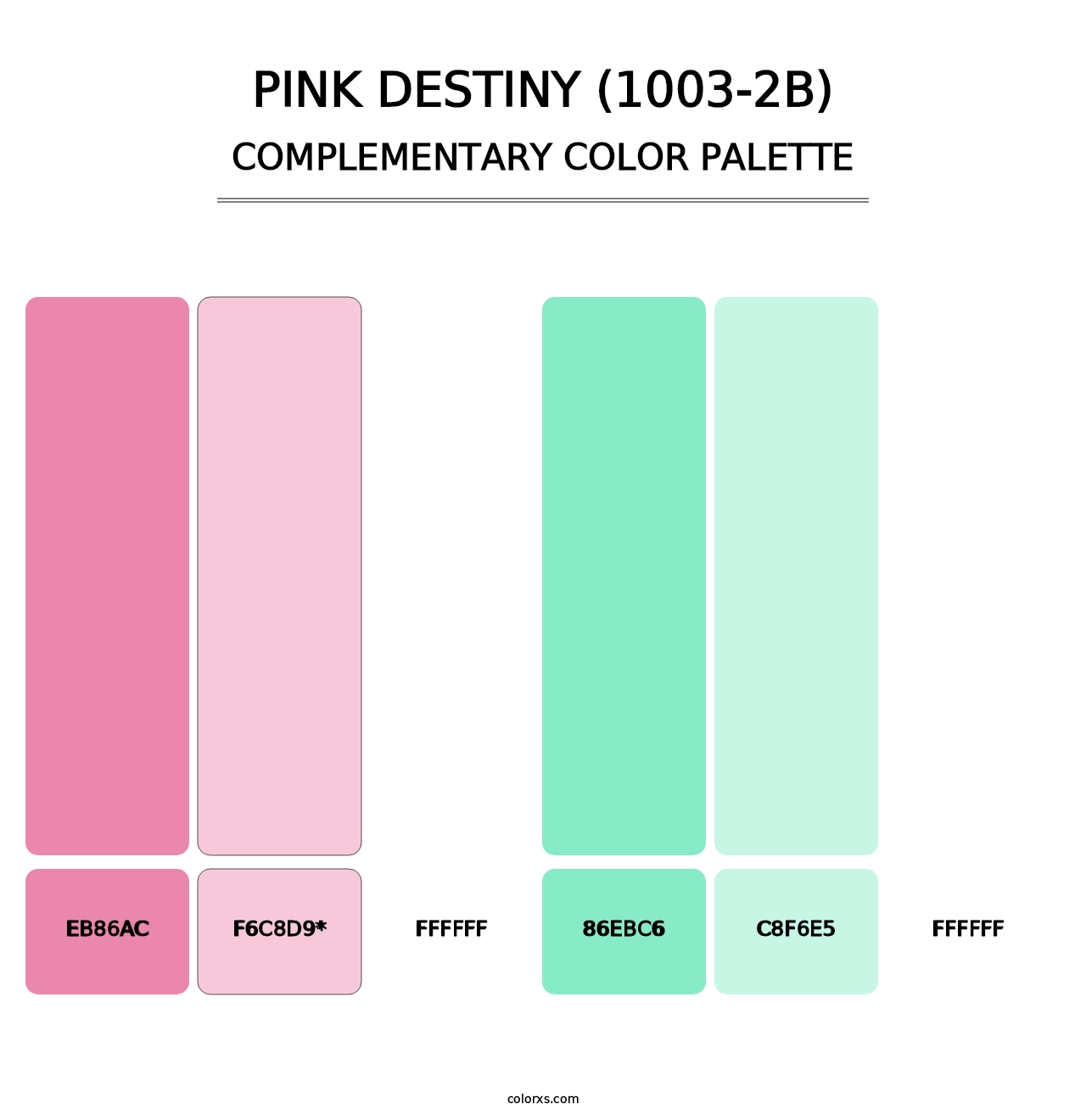 Pink Destiny (1003-2B) - Complementary Color Palette