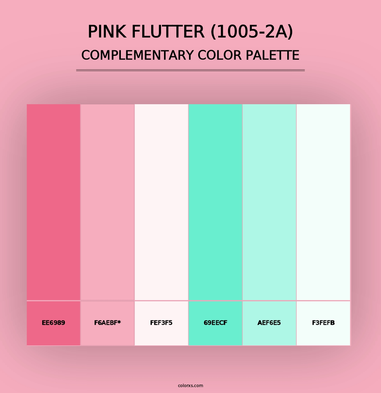 Pink Flutter (1005-2A) - Complementary Color Palette