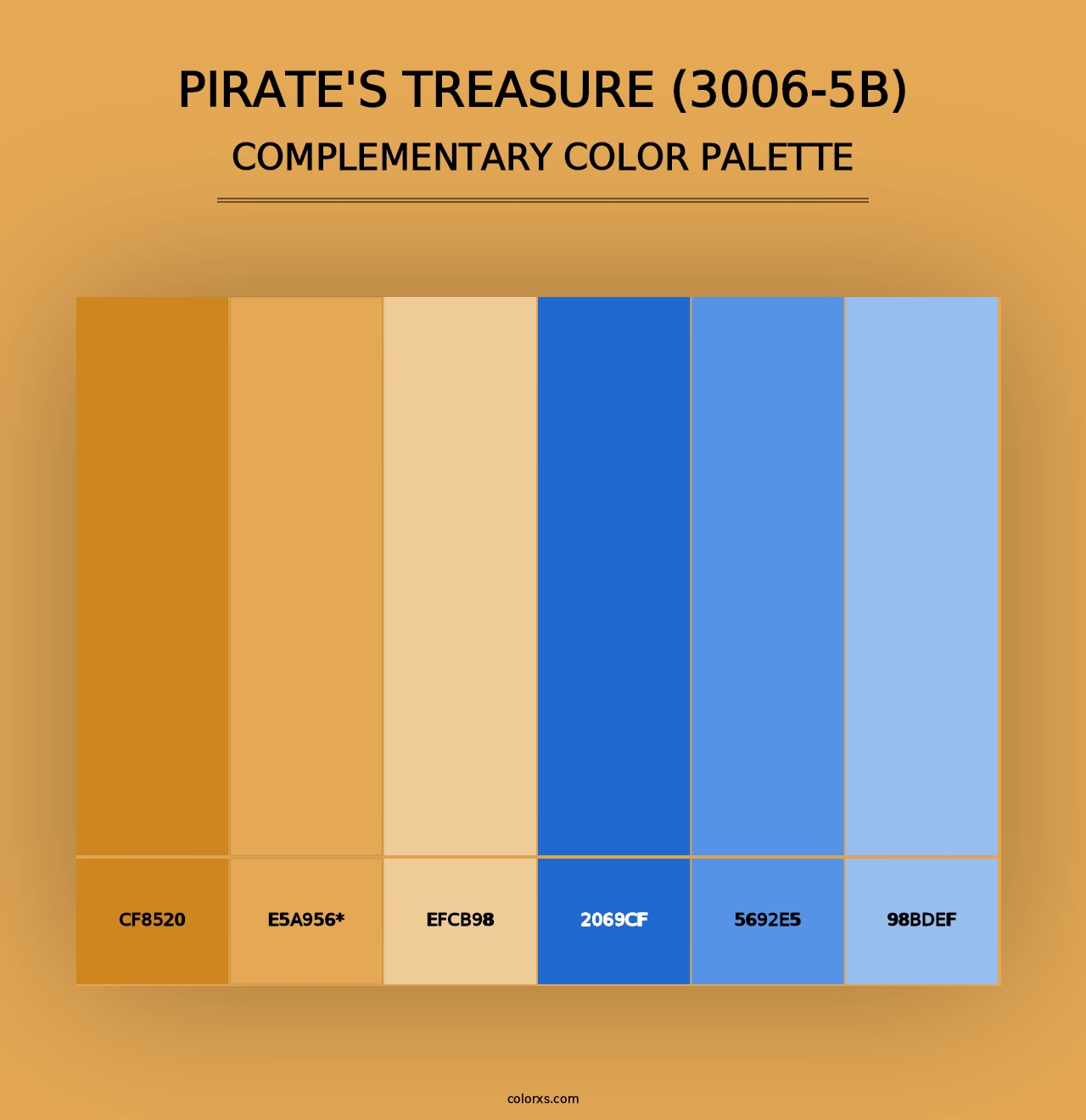 Pirate's Treasure (3006-5B) - Complementary Color Palette