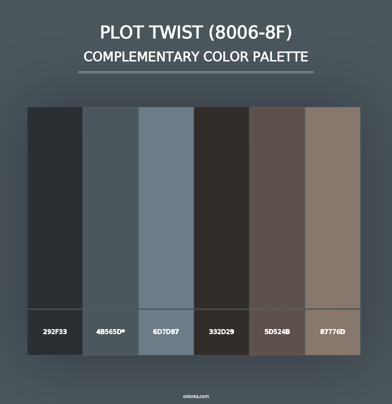 Plot Twist (8006-8F) - Complementary Color Palette