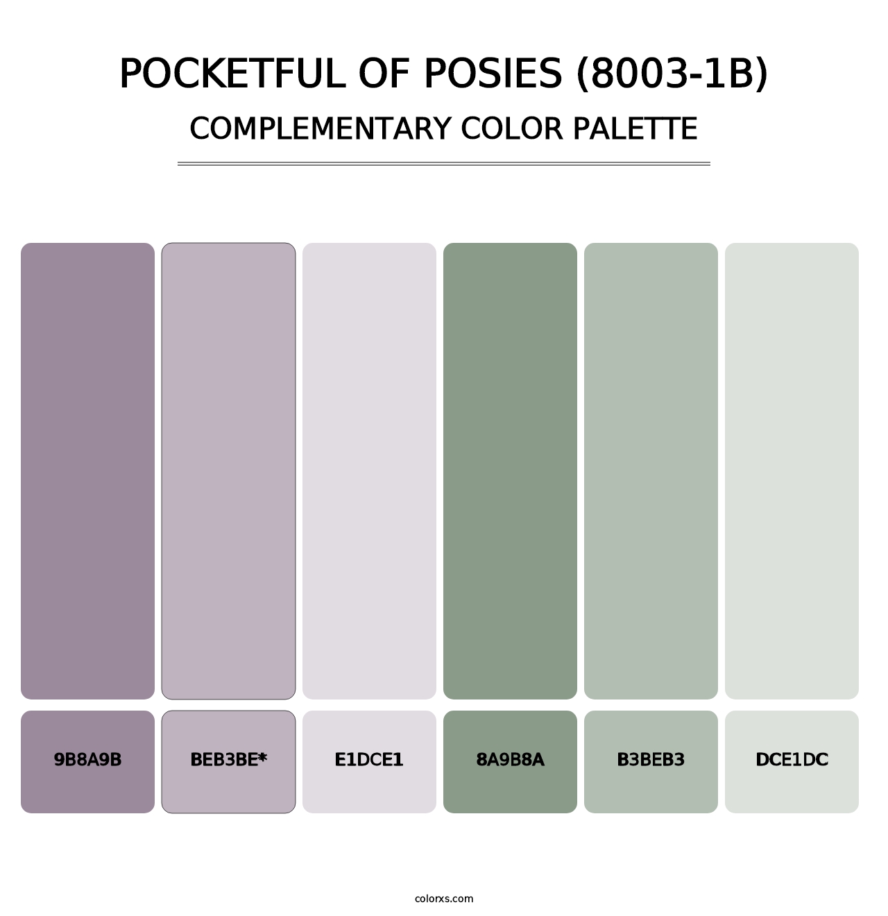 Pocketful of Posies (8003-1B) - Complementary Color Palette