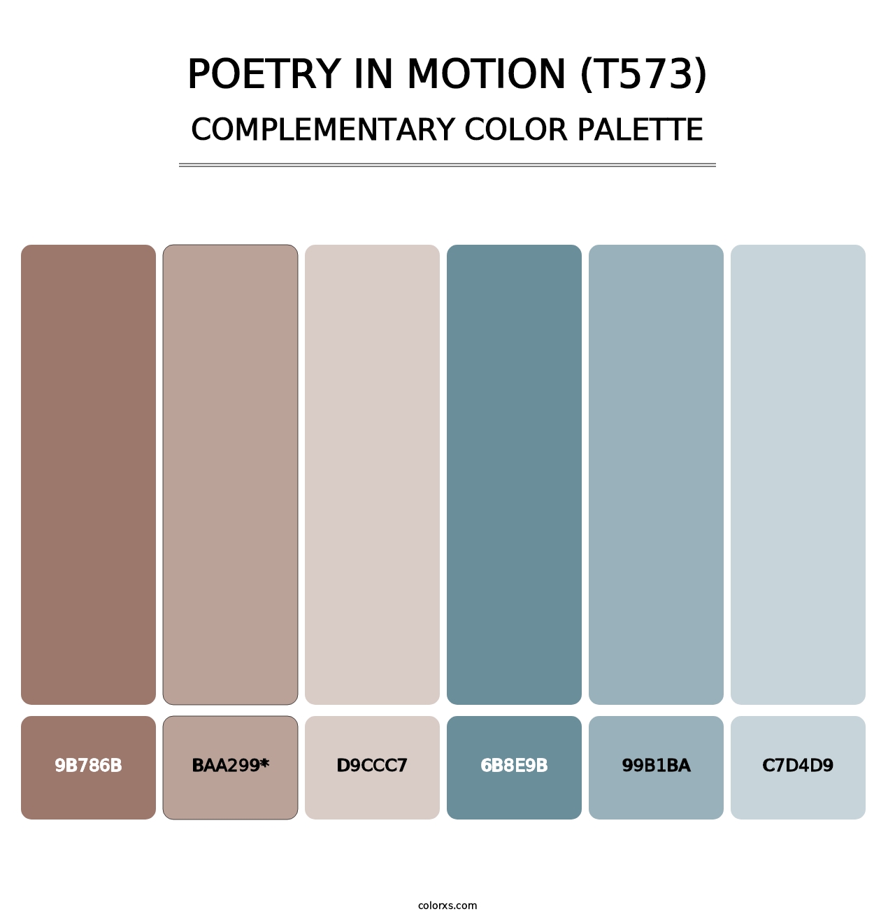 Poetry in Motion (T573) - Complementary Color Palette