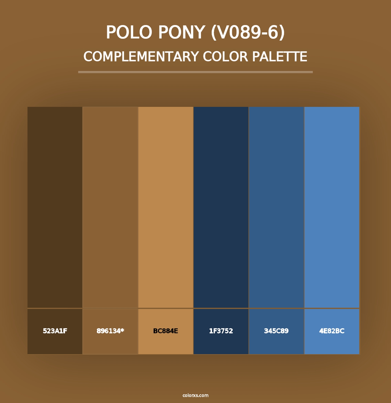 Polo Pony (V089-6) - Complementary Color Palette