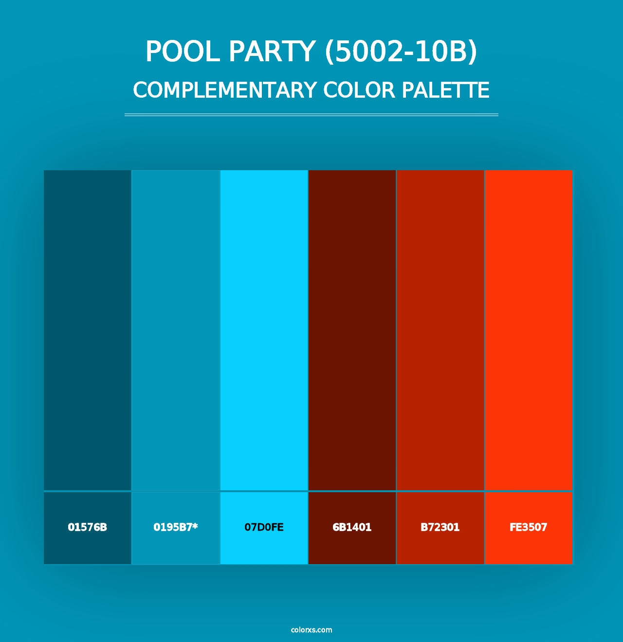 Pool Party (5002-10B) - Complementary Color Palette