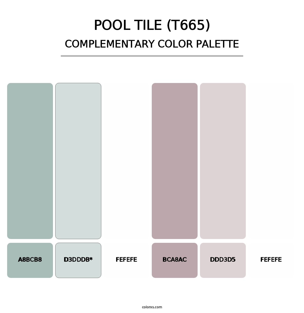 Pool Tile (T665) - Complementary Color Palette