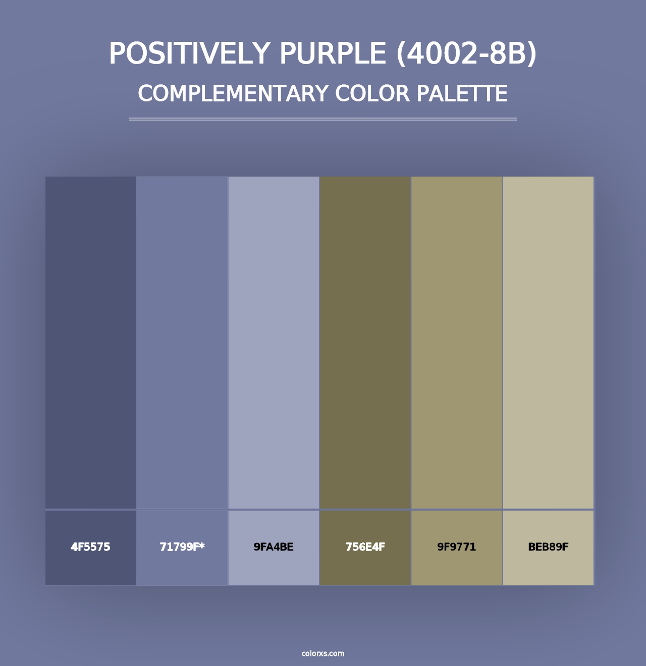 Positively Purple (4002-8B) - Complementary Color Palette