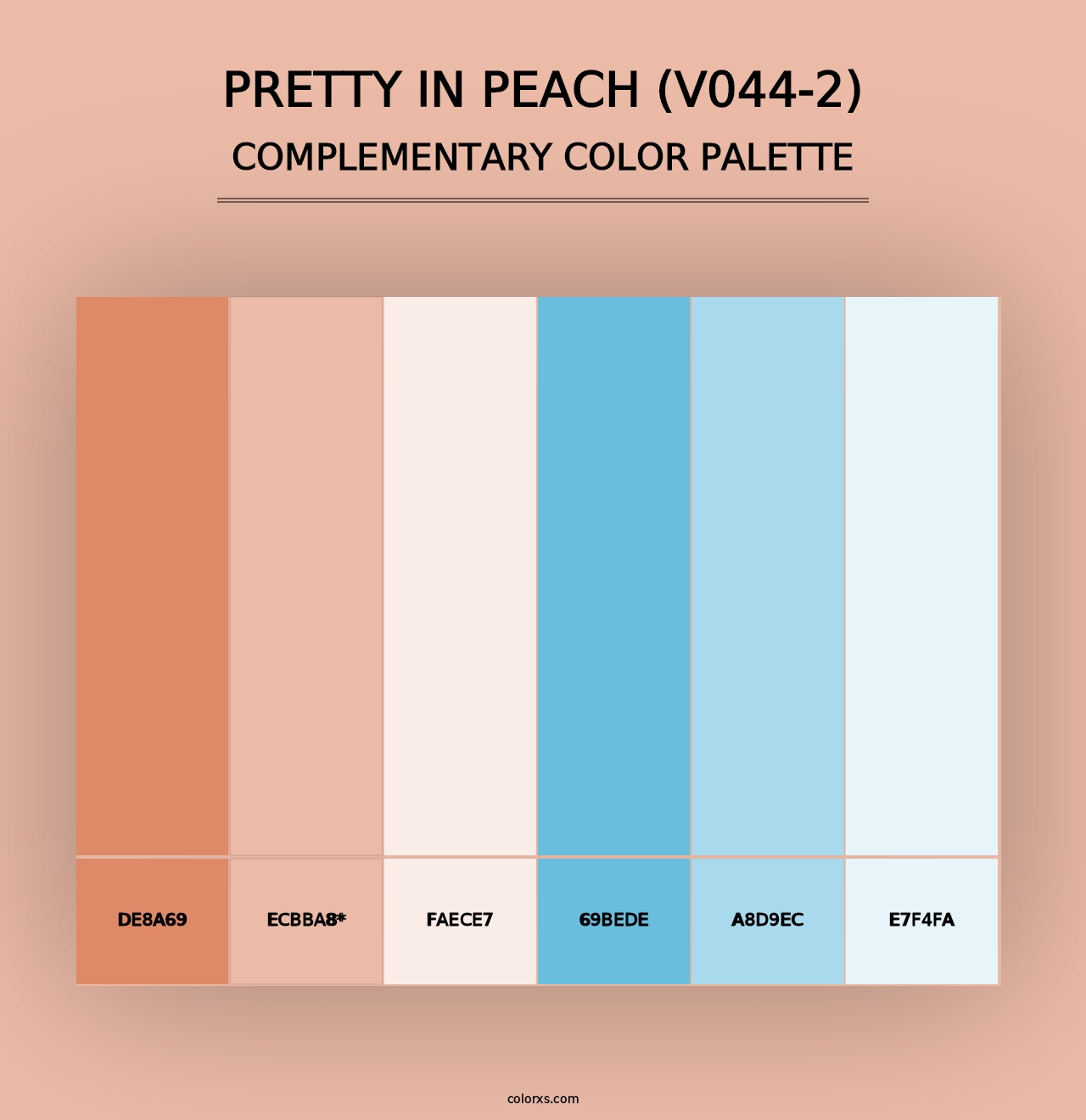 Pretty in Peach (V044-2) - Complementary Color Palette