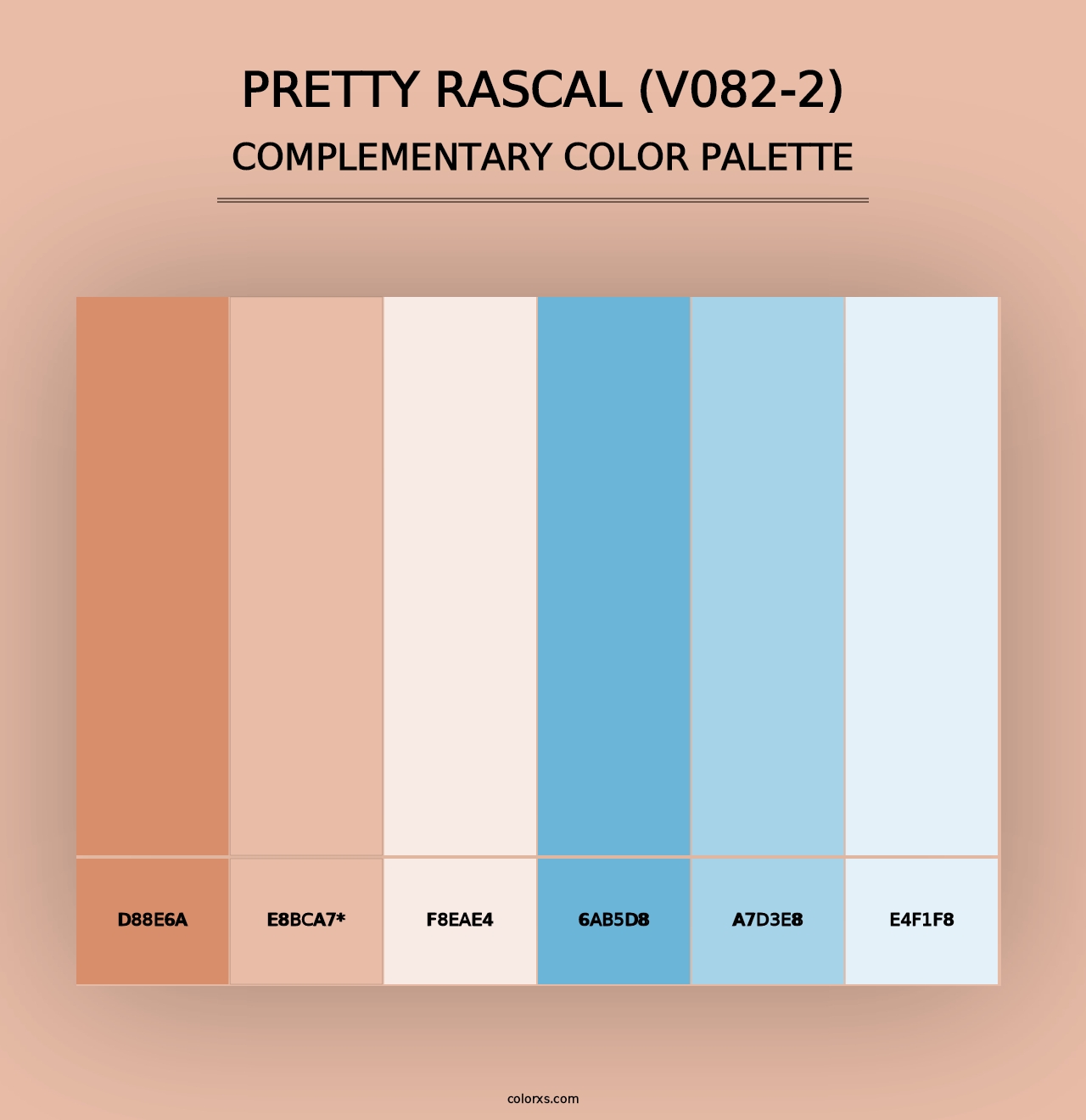 Pretty Rascal (V082-2) - Complementary Color Palette