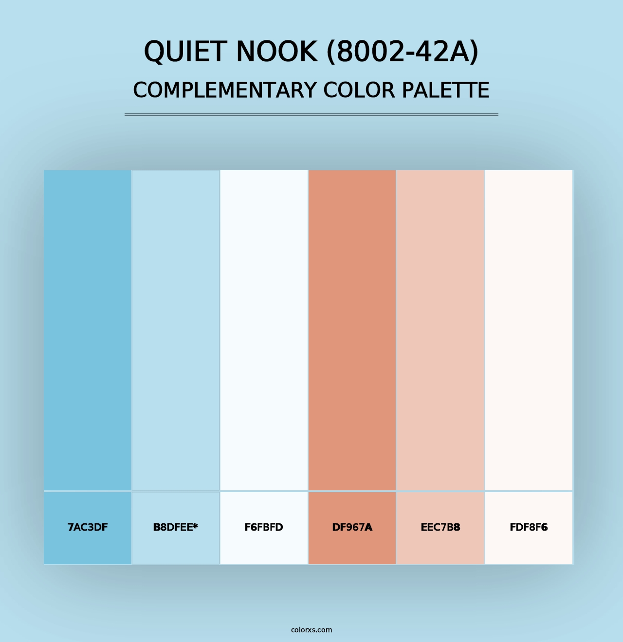 Quiet Nook (8002-42A) - Complementary Color Palette