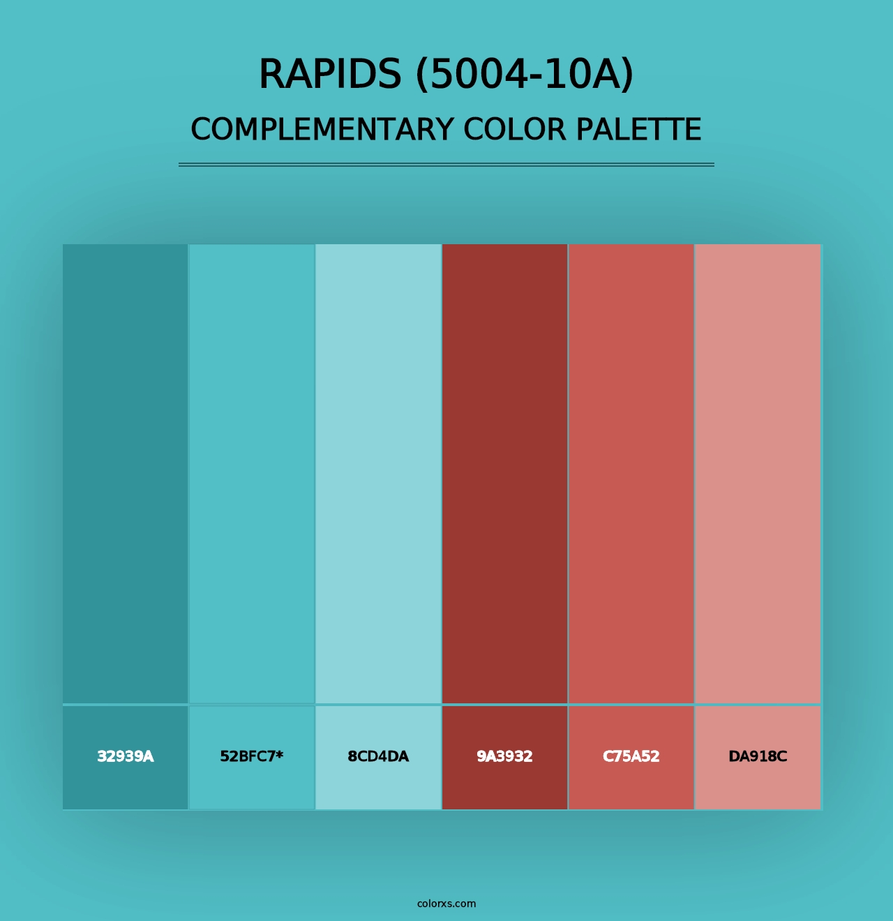 Rapids (5004-10A) - Complementary Color Palette