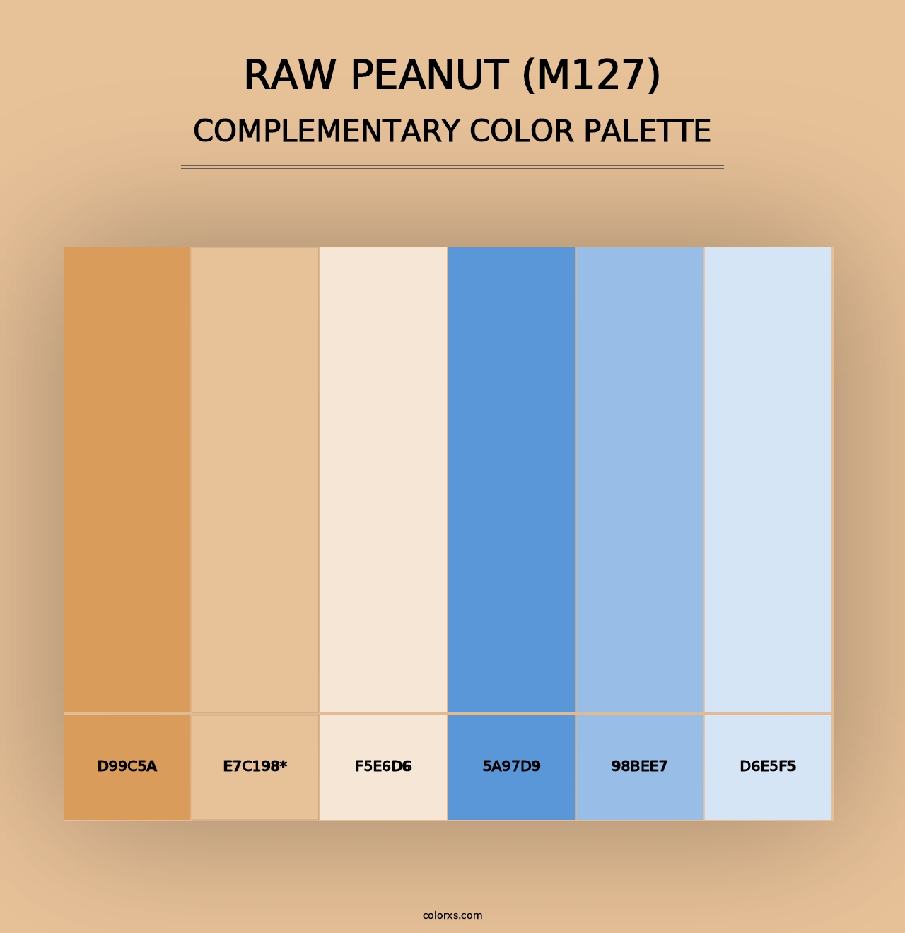 Raw Peanut (M127) - Complementary Color Palette