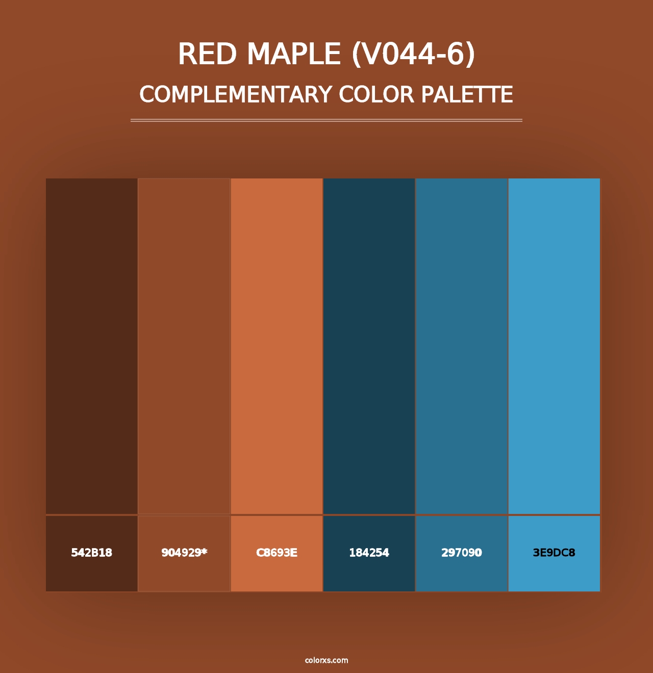 Red Maple (V044-6) - Complementary Color Palette