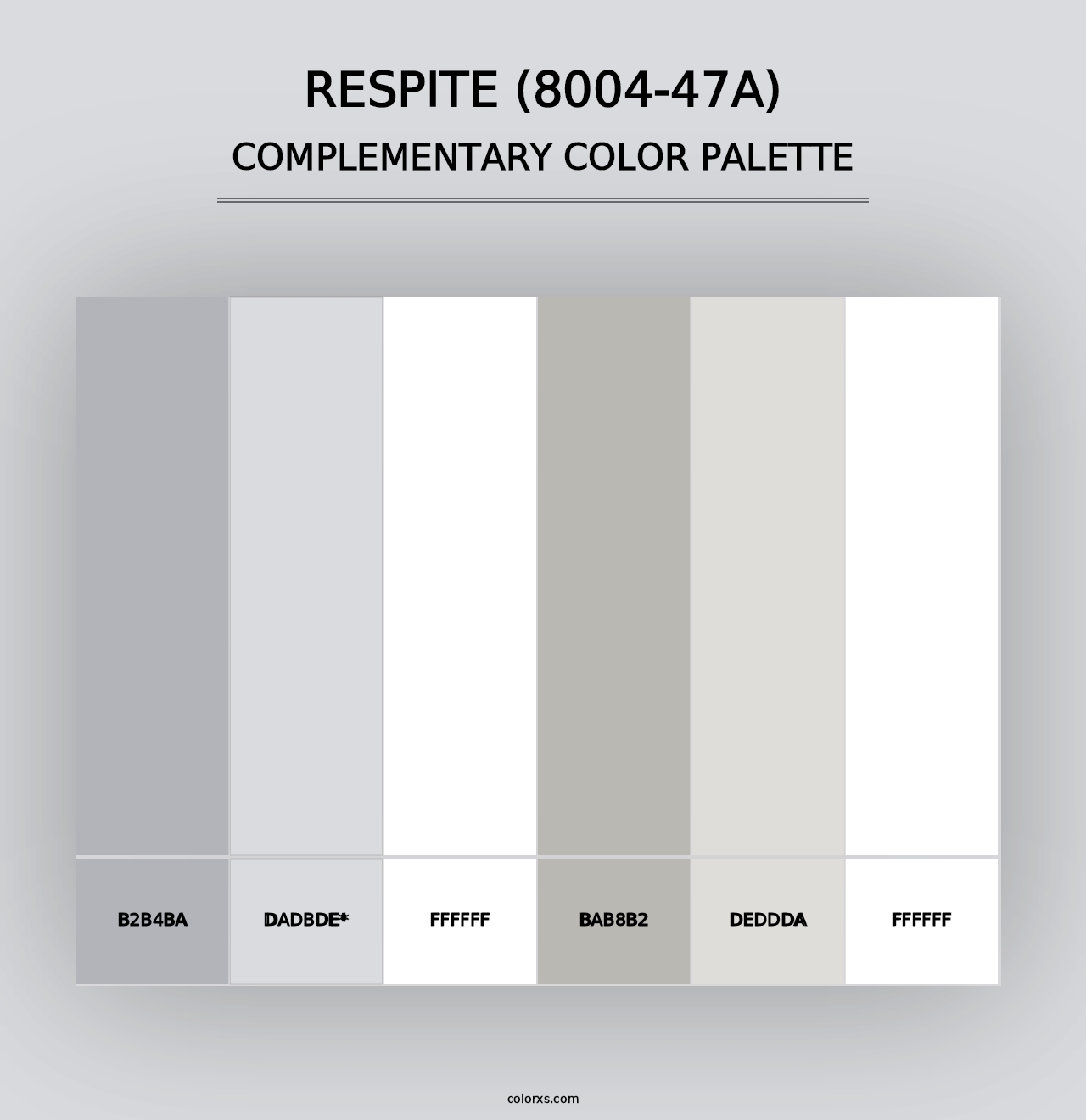 Respite (8004-47A) - Complementary Color Palette