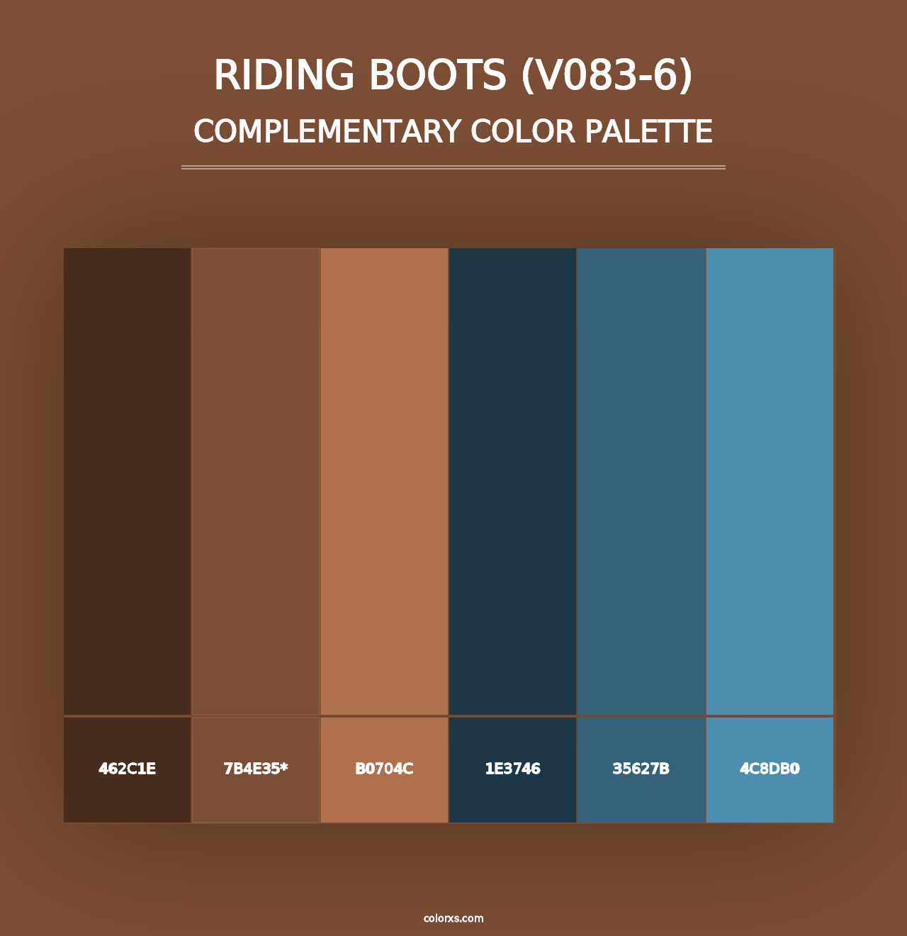 Riding Boots (V083-6) - Complementary Color Palette