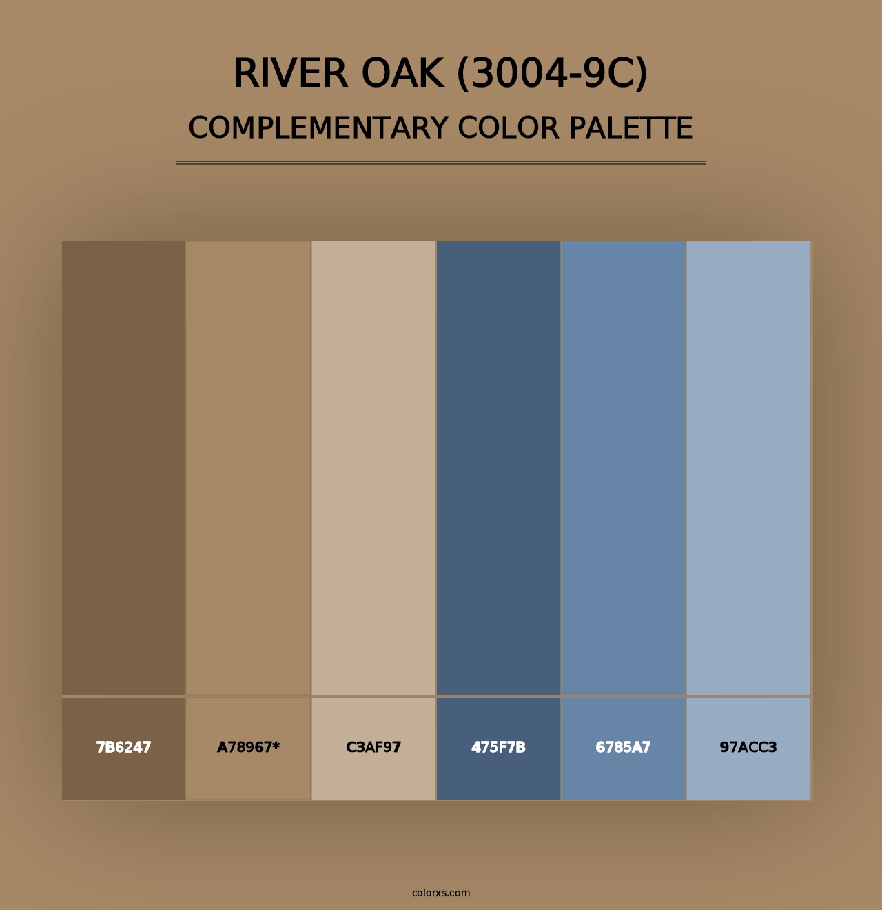 River Oak (3004-9C) - Complementary Color Palette