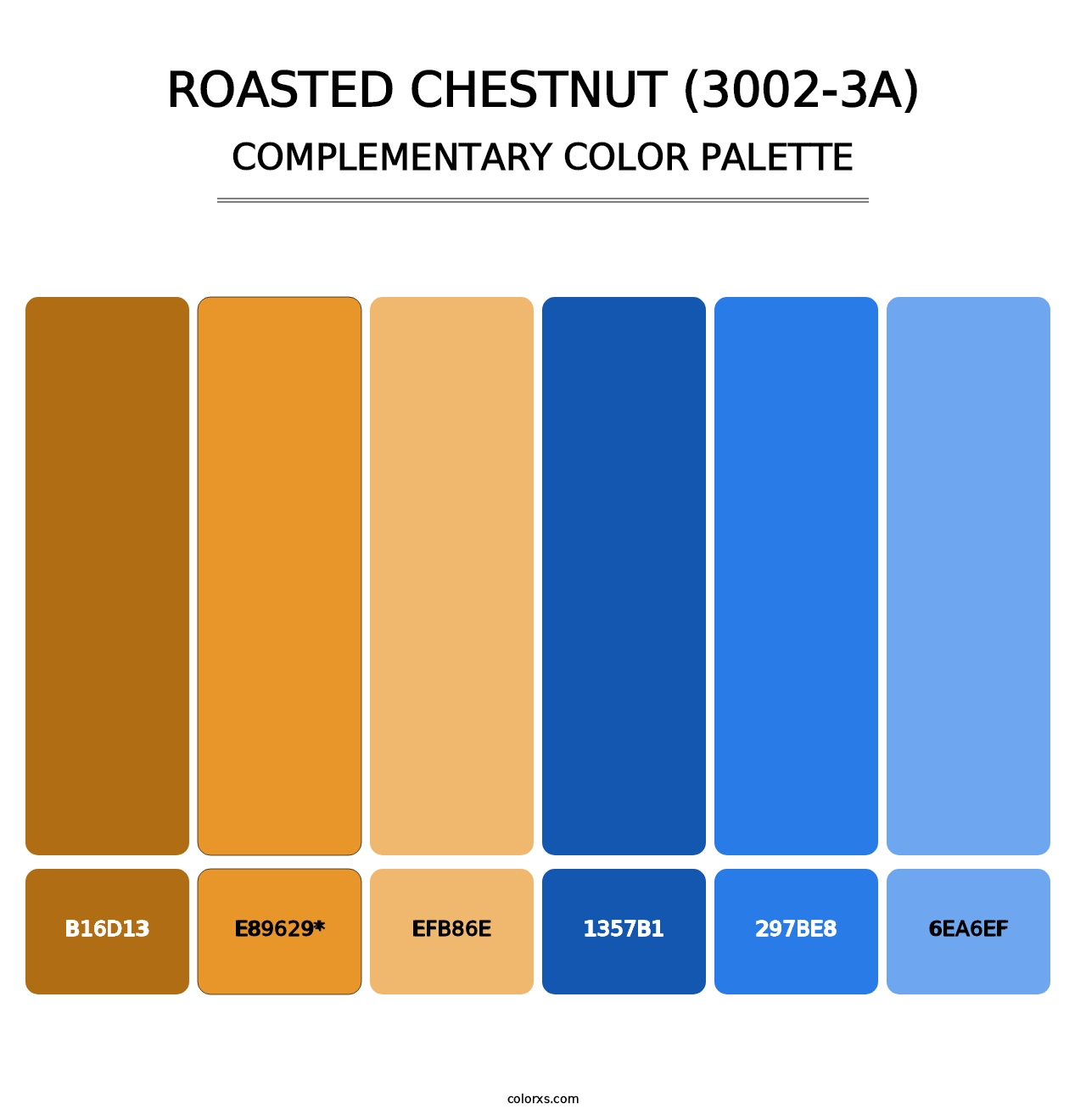 Roasted Chestnut (3002-3A) - Complementary Color Palette