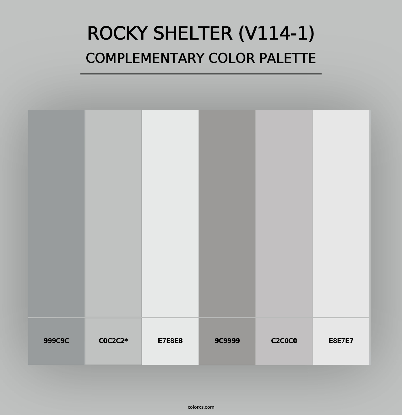 Rocky Shelter (V114-1) - Complementary Color Palette