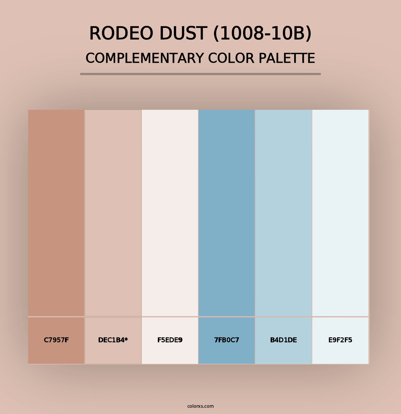 Rodeo Dust (1008-10B) - Complementary Color Palette