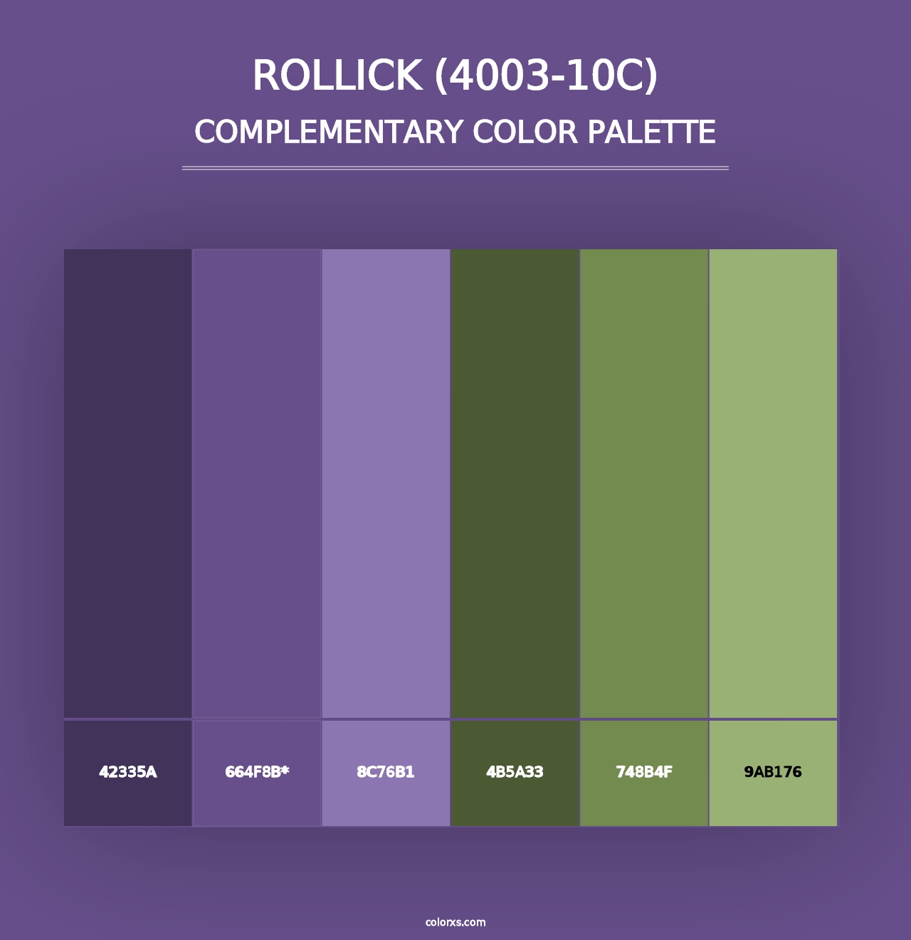 Rollick (4003-10C) - Complementary Color Palette