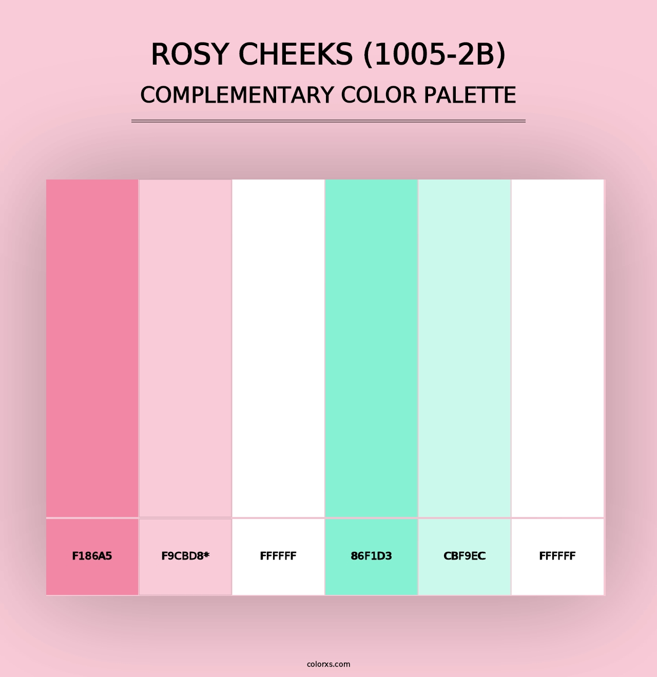 Rosy Cheeks (1005-2B) - Complementary Color Palette